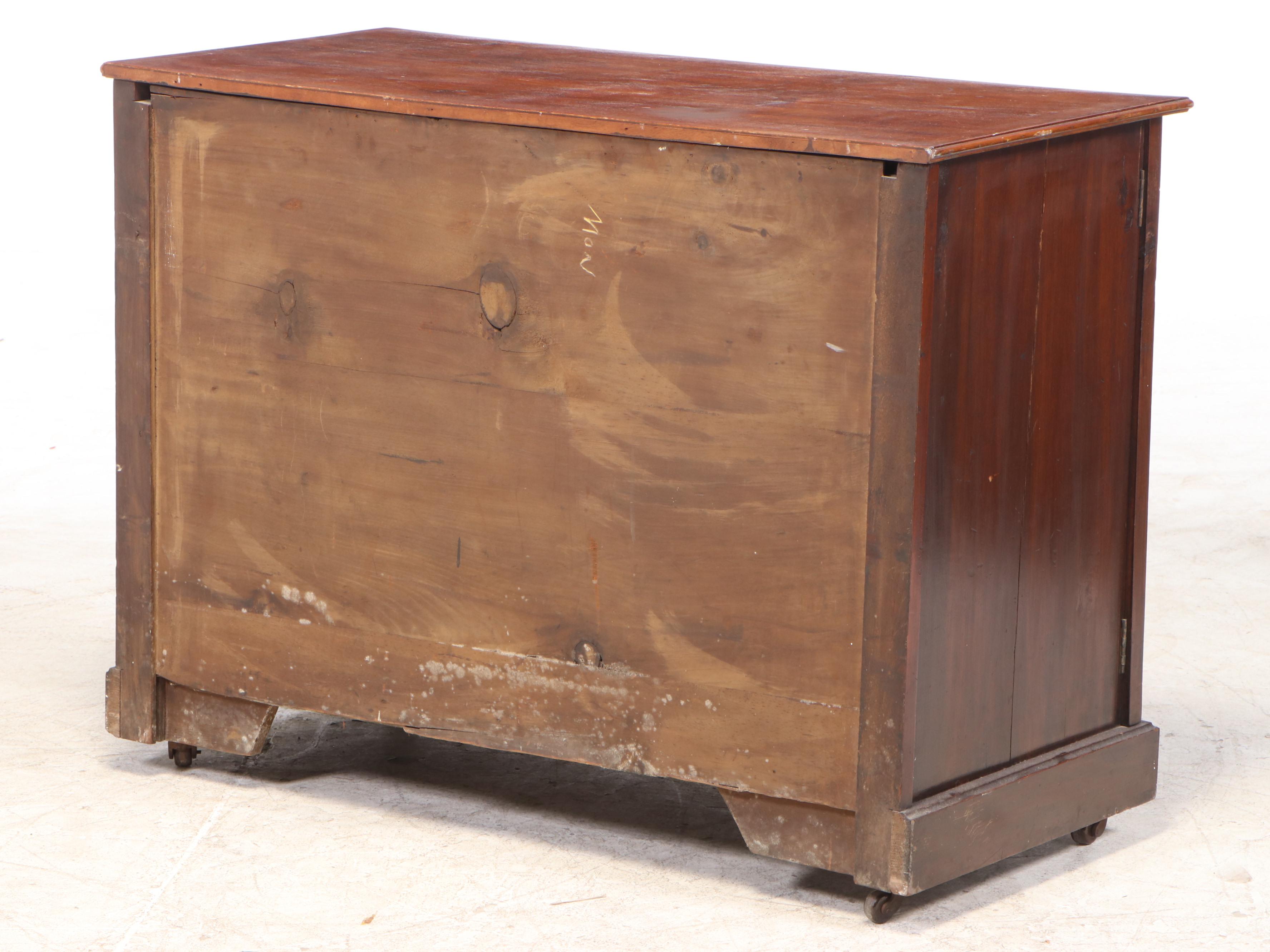 Victorian Cherry Finish Chest of Drawers, Late 19th Century