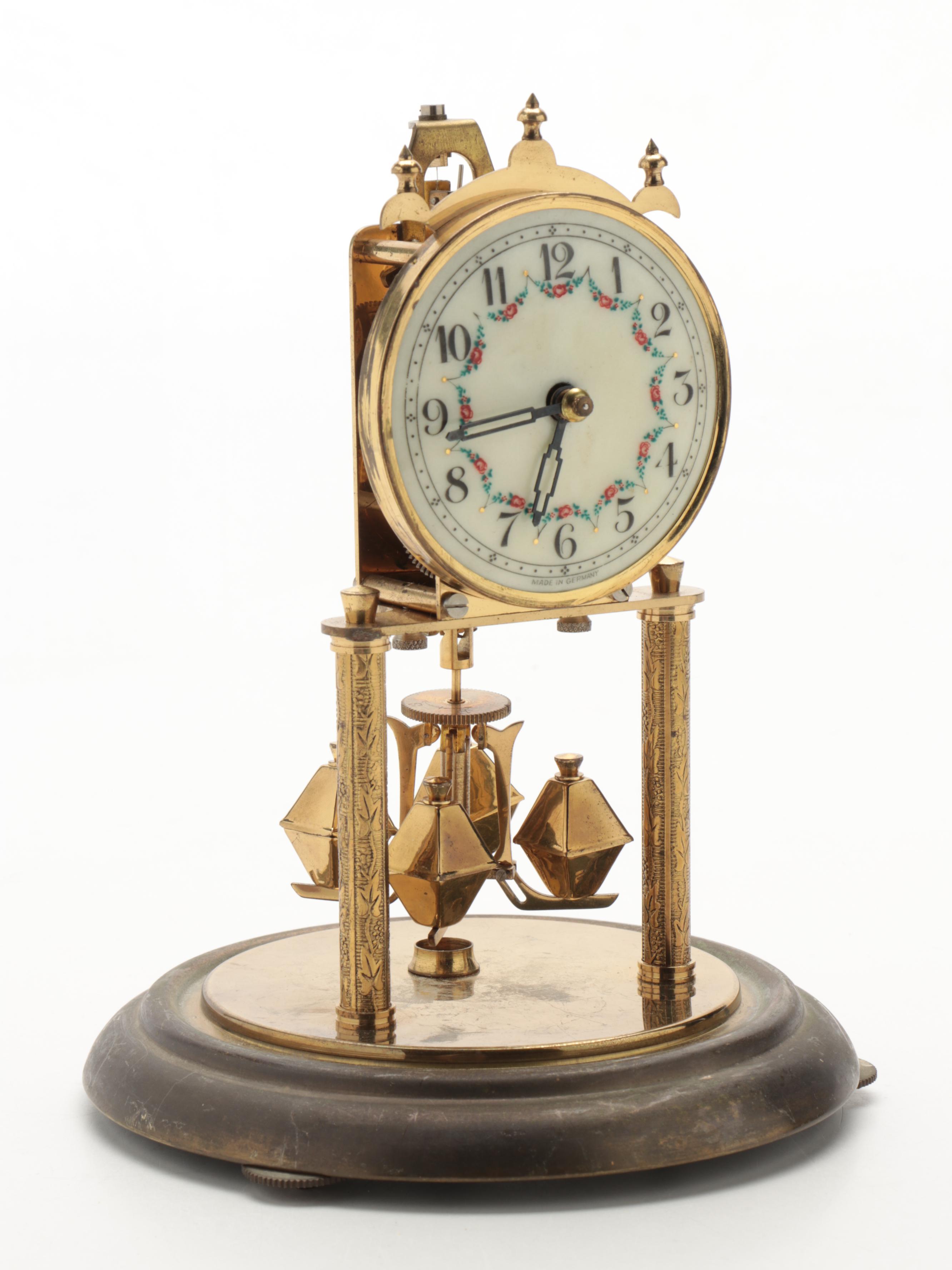 Euramca Trading Co. and Loricron Brass Anniversary and Mantle Clocks