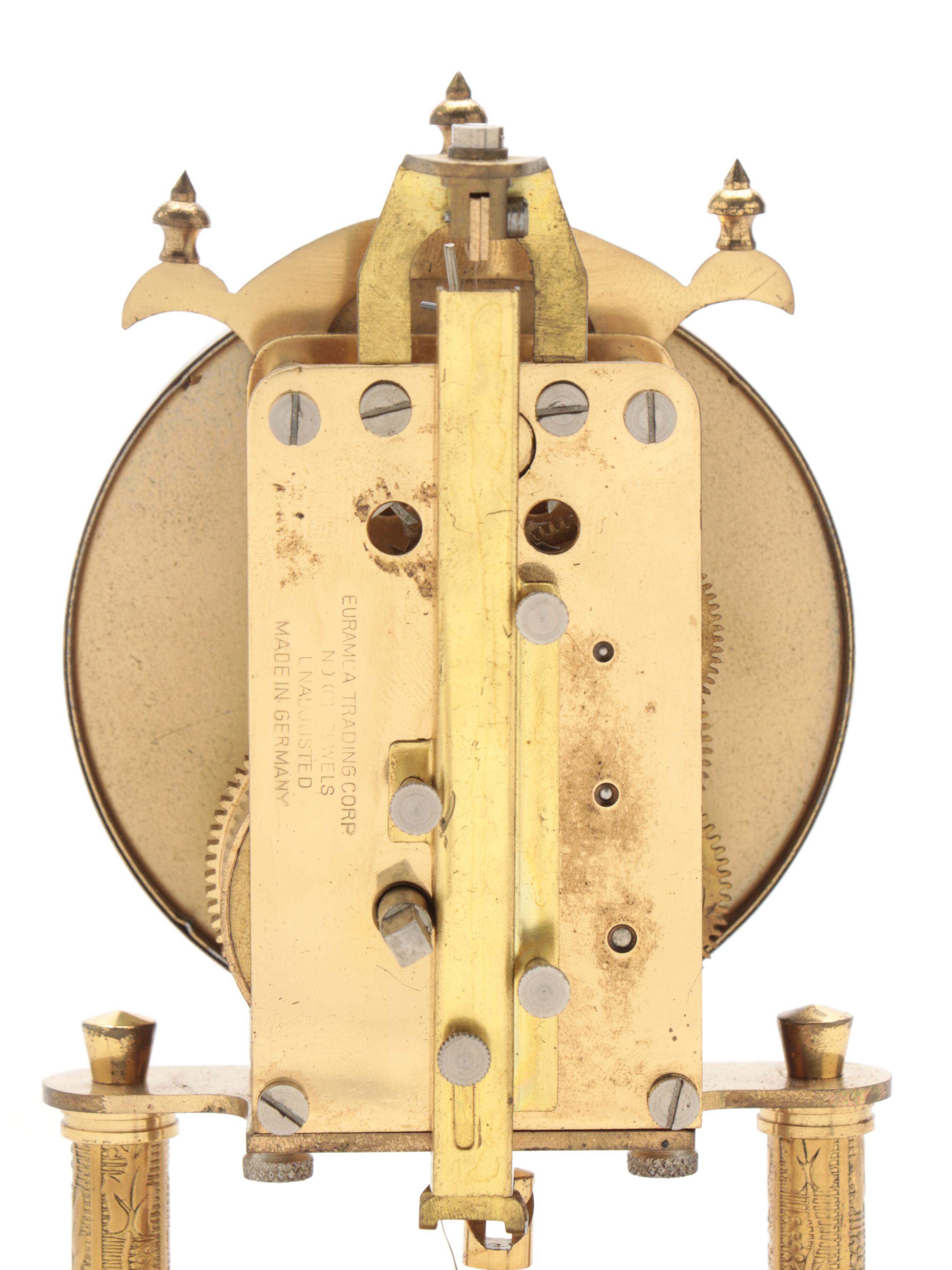 Euramca Trading Co. and Loricron Brass Anniversary and Mantle Clocks