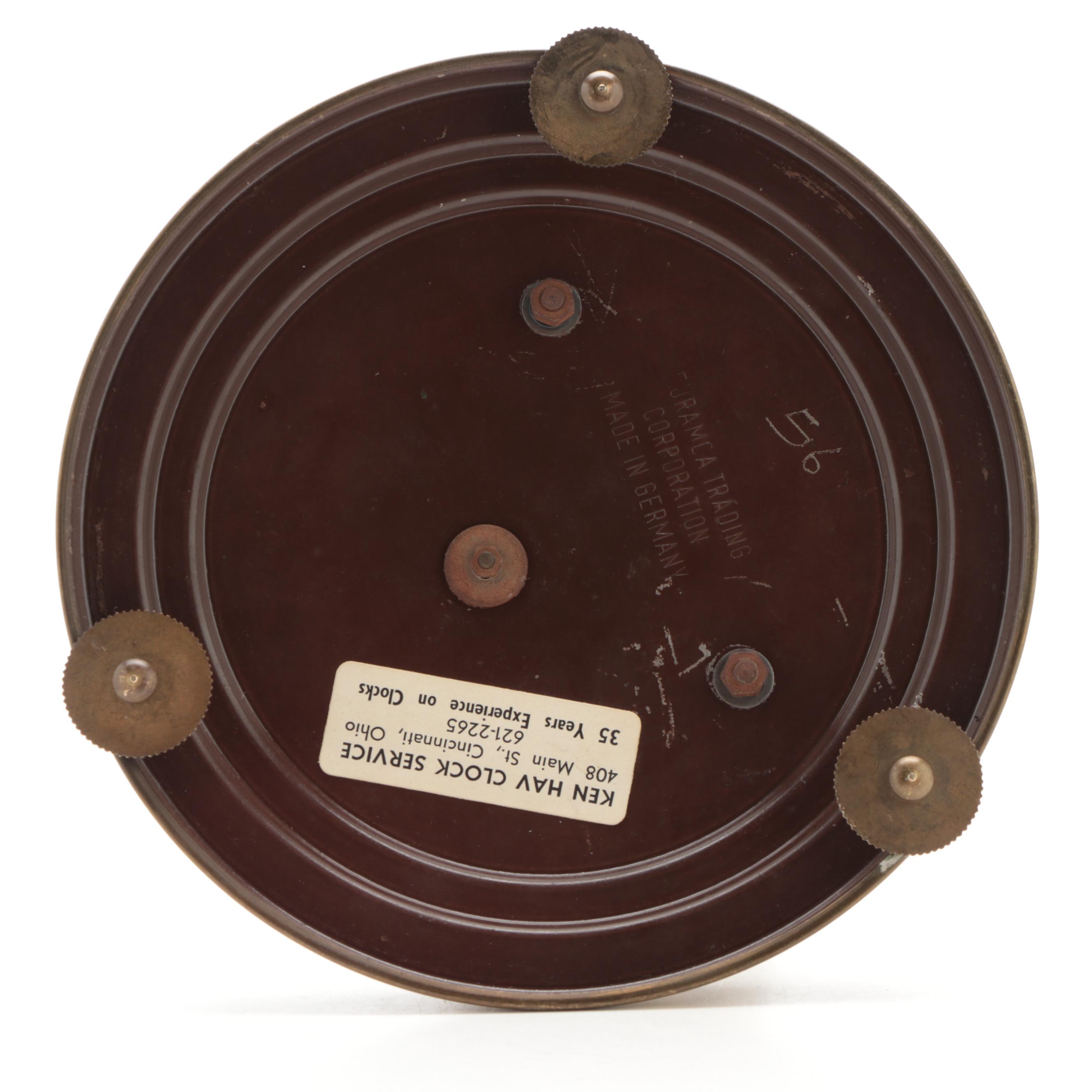 Euramca Trading Co. and Loricron Brass Anniversary and Mantle Clocks