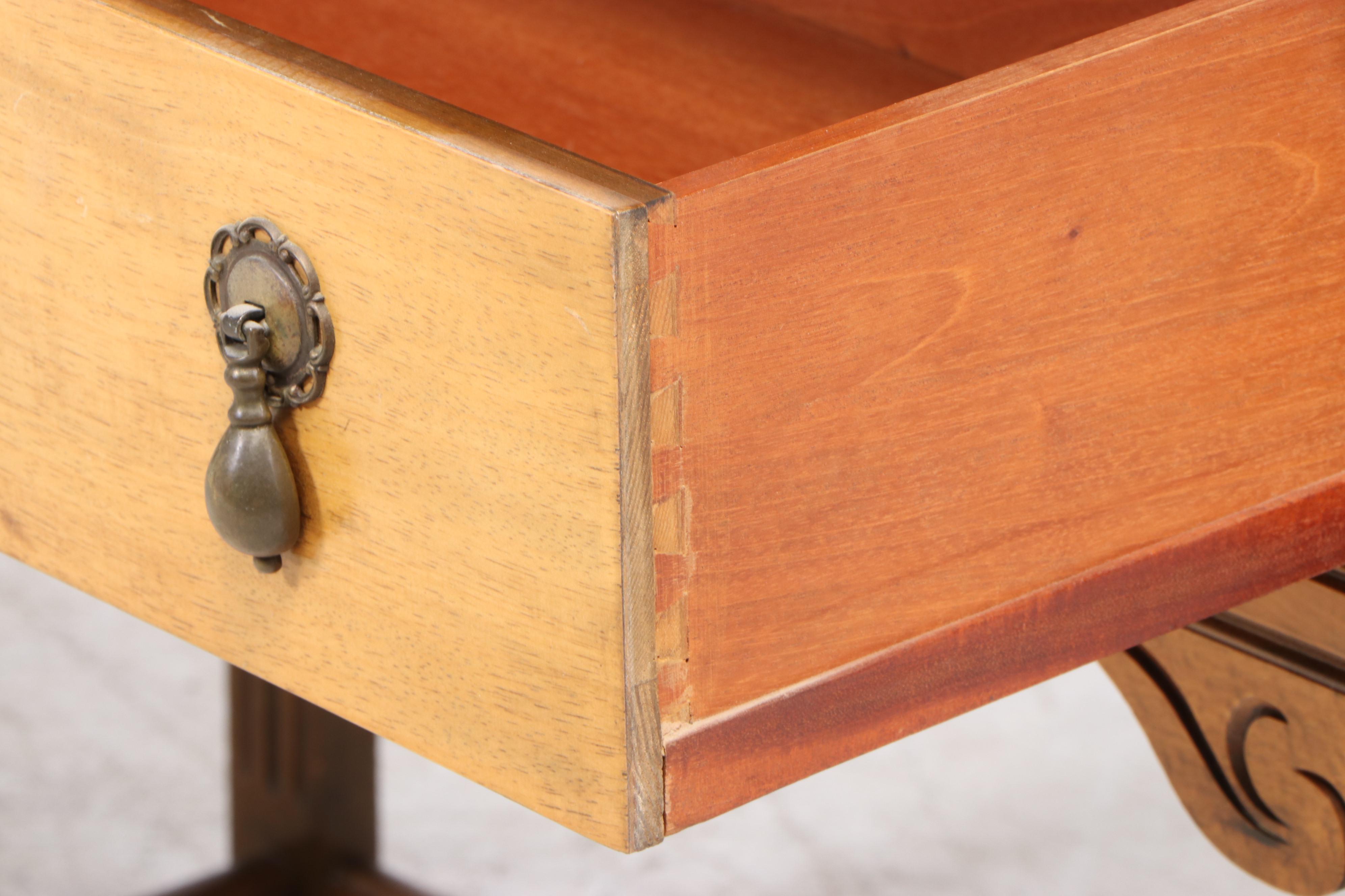 Jacobean Style Walnut China Cabinet, Circa 1920s