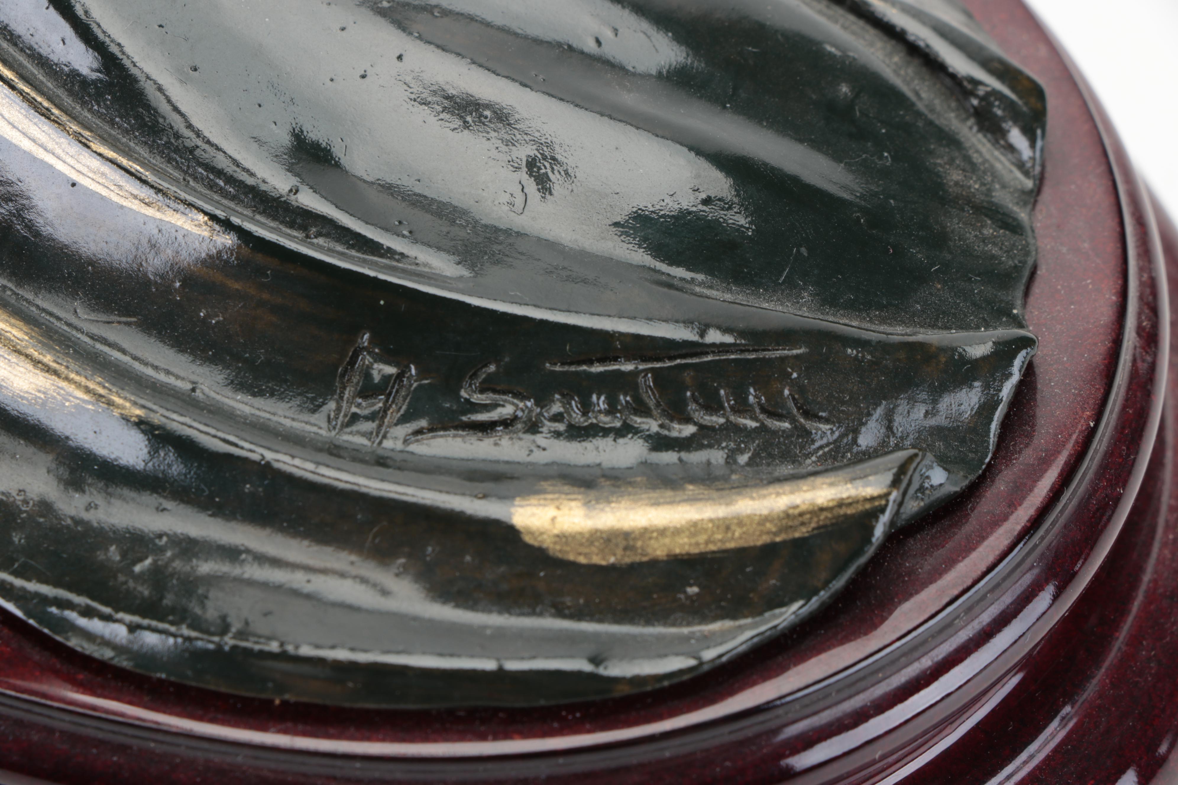 Italian Art Deco Style Painted Resin Figurines by A. Santini