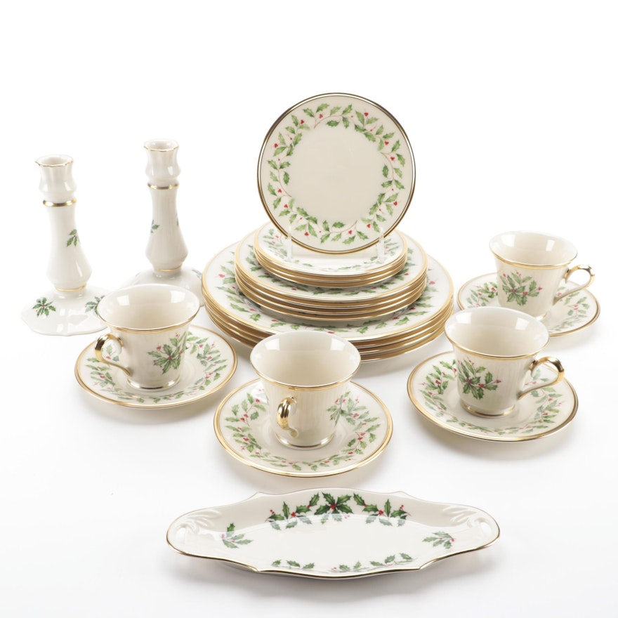 Lenox "Holiday" Porcelain Dinnerware and Table Accessories