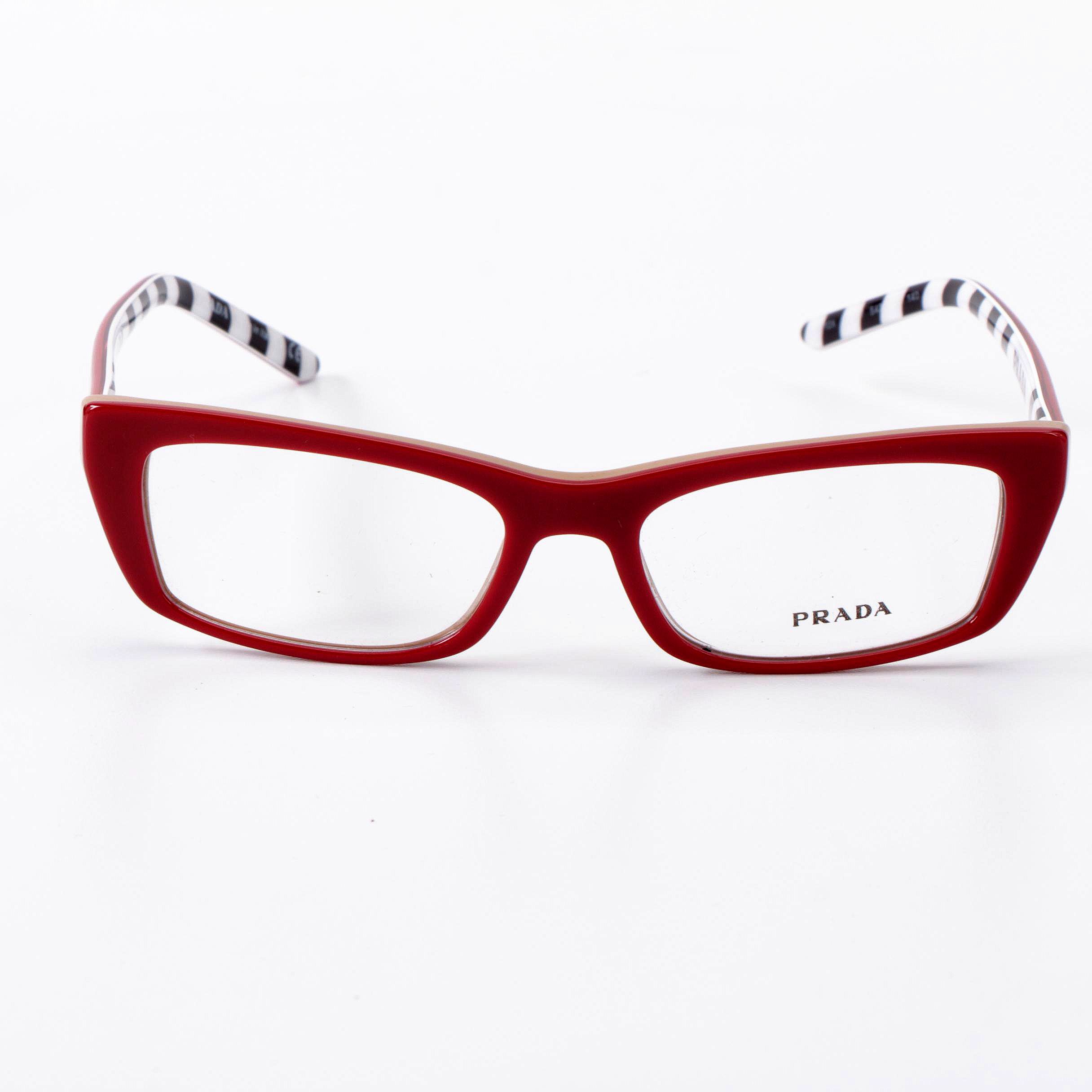 Prada VPR 10X Rectangular Eyeglasses in Box with Case