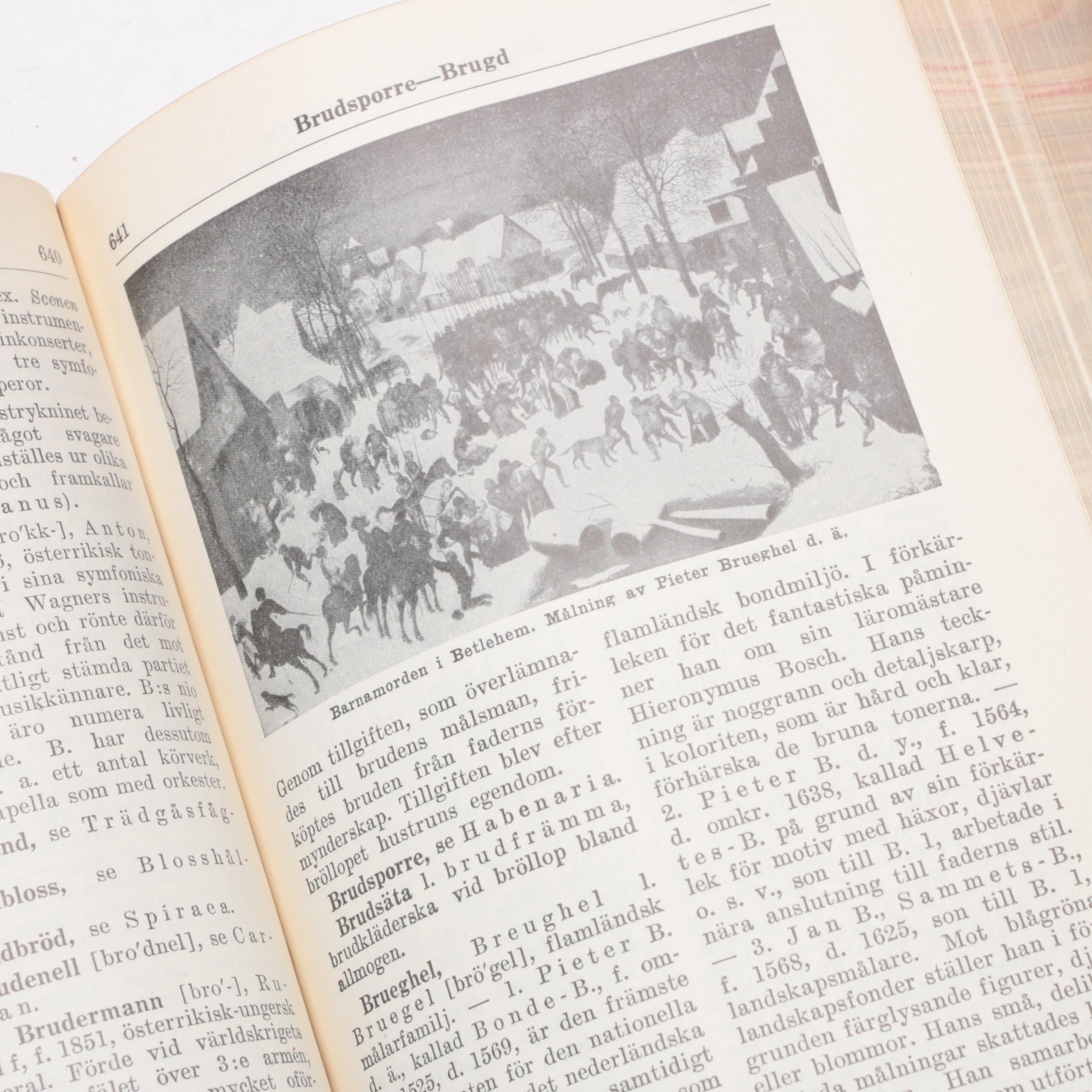 "Bonniers Konversations Lexikon" Partial Series Edited by Yngve Lorents, 1920s