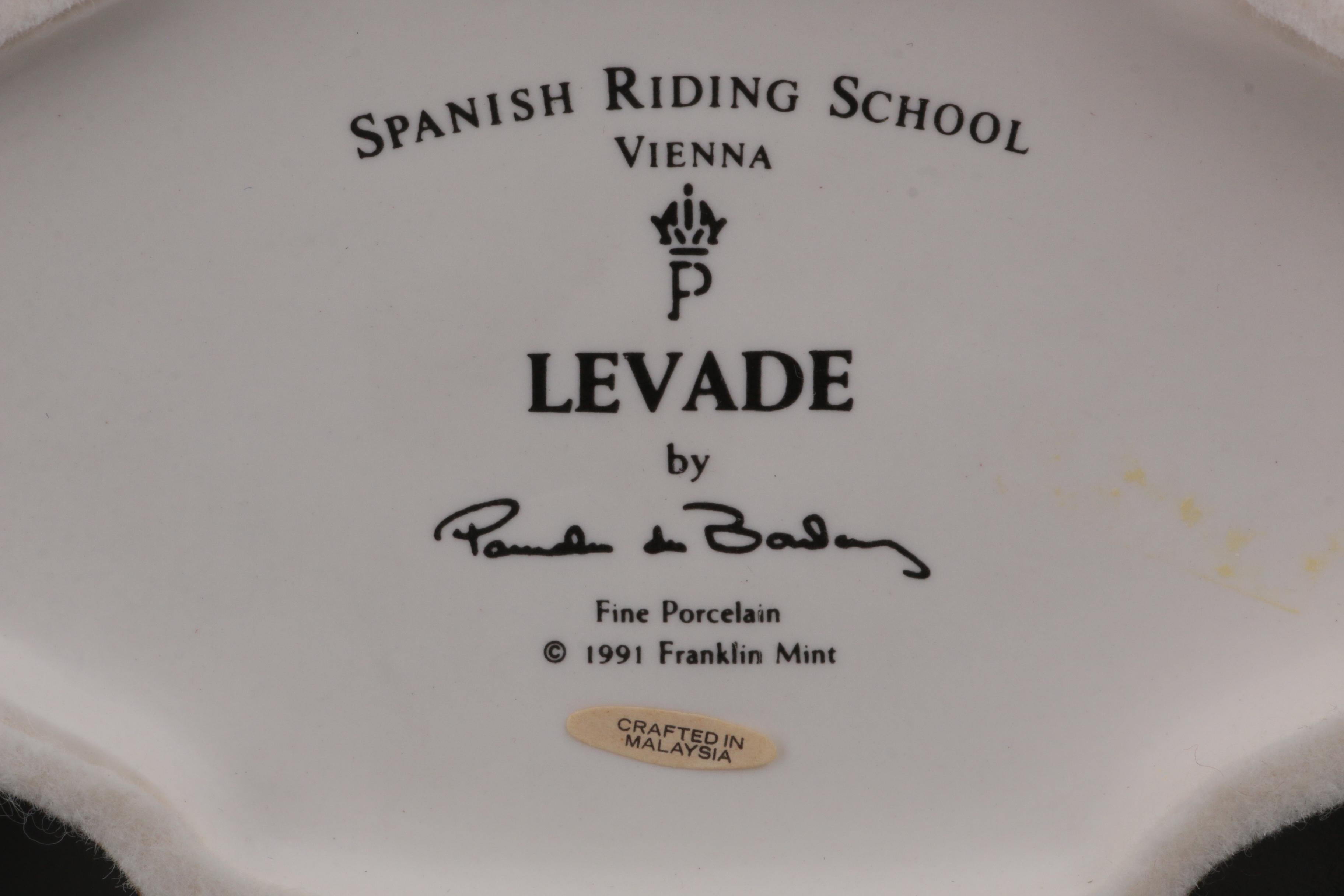 Franklin Mint Spanish Riding School Vienna Porcelain Horses by Pamela du Bouley