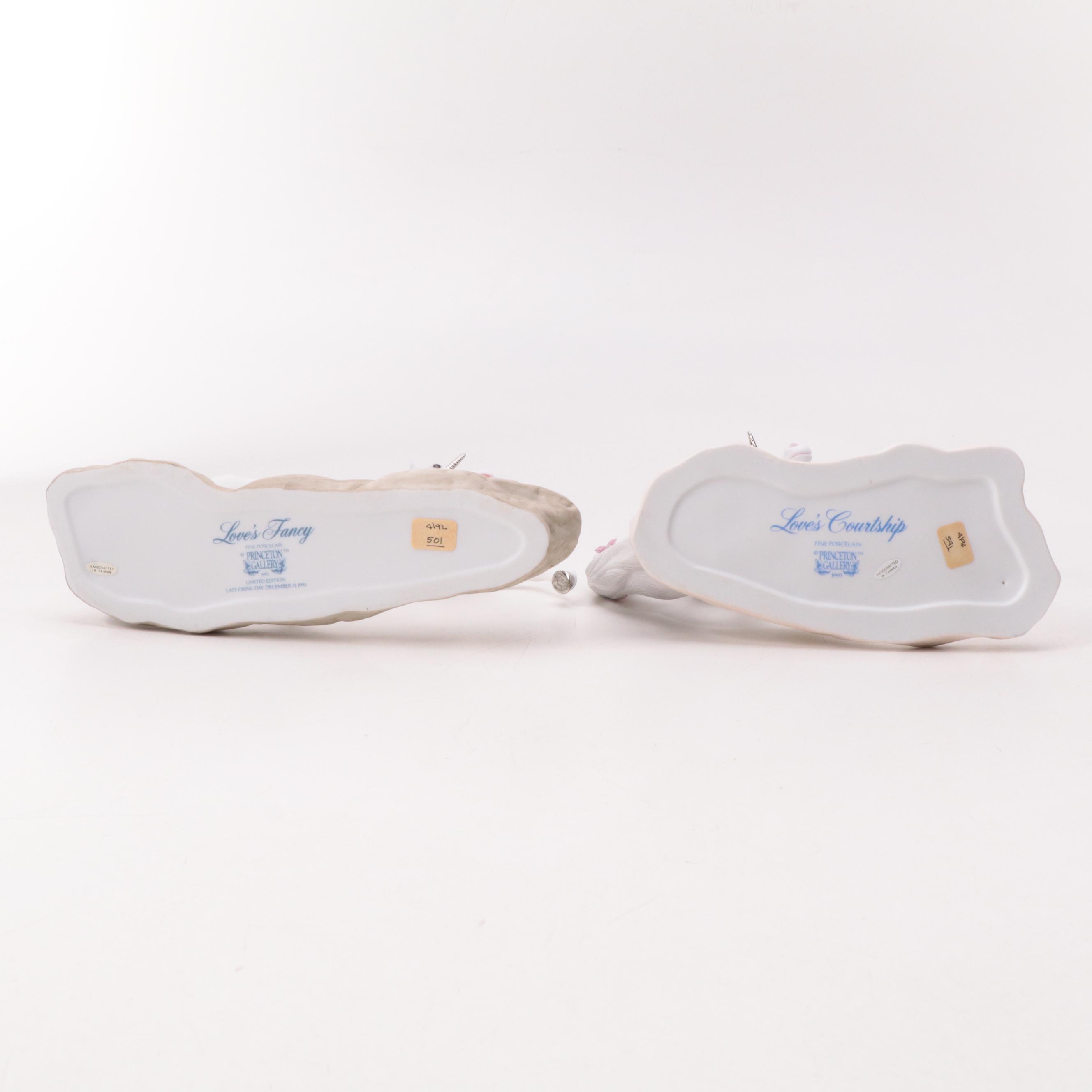 Princeton Gallery "Love's Courtship" and Other Porcelain Unicorns, 1990s