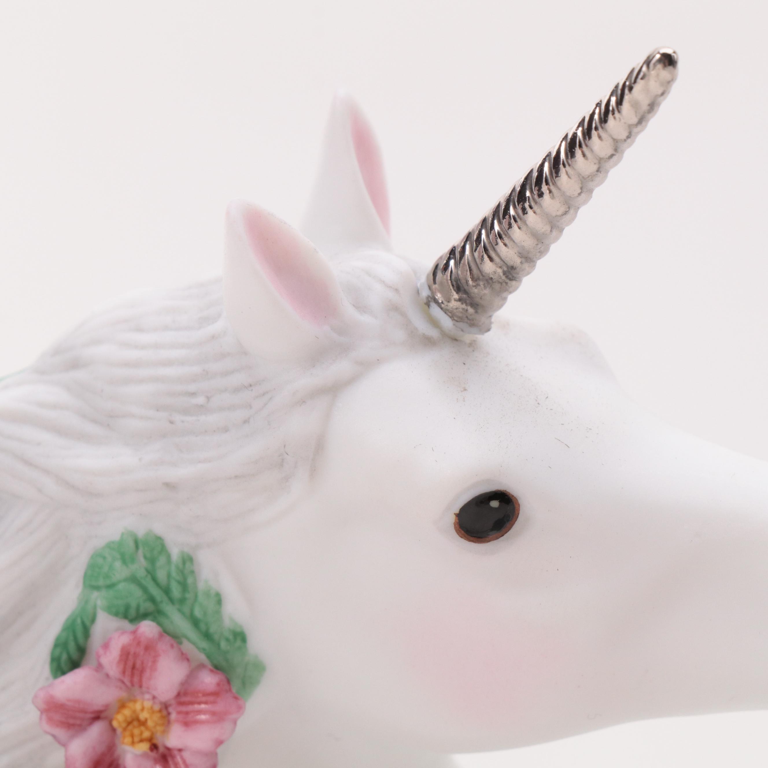 Princeton Gallery "Love's Courtship" and Other Porcelain Unicorns, 1990s