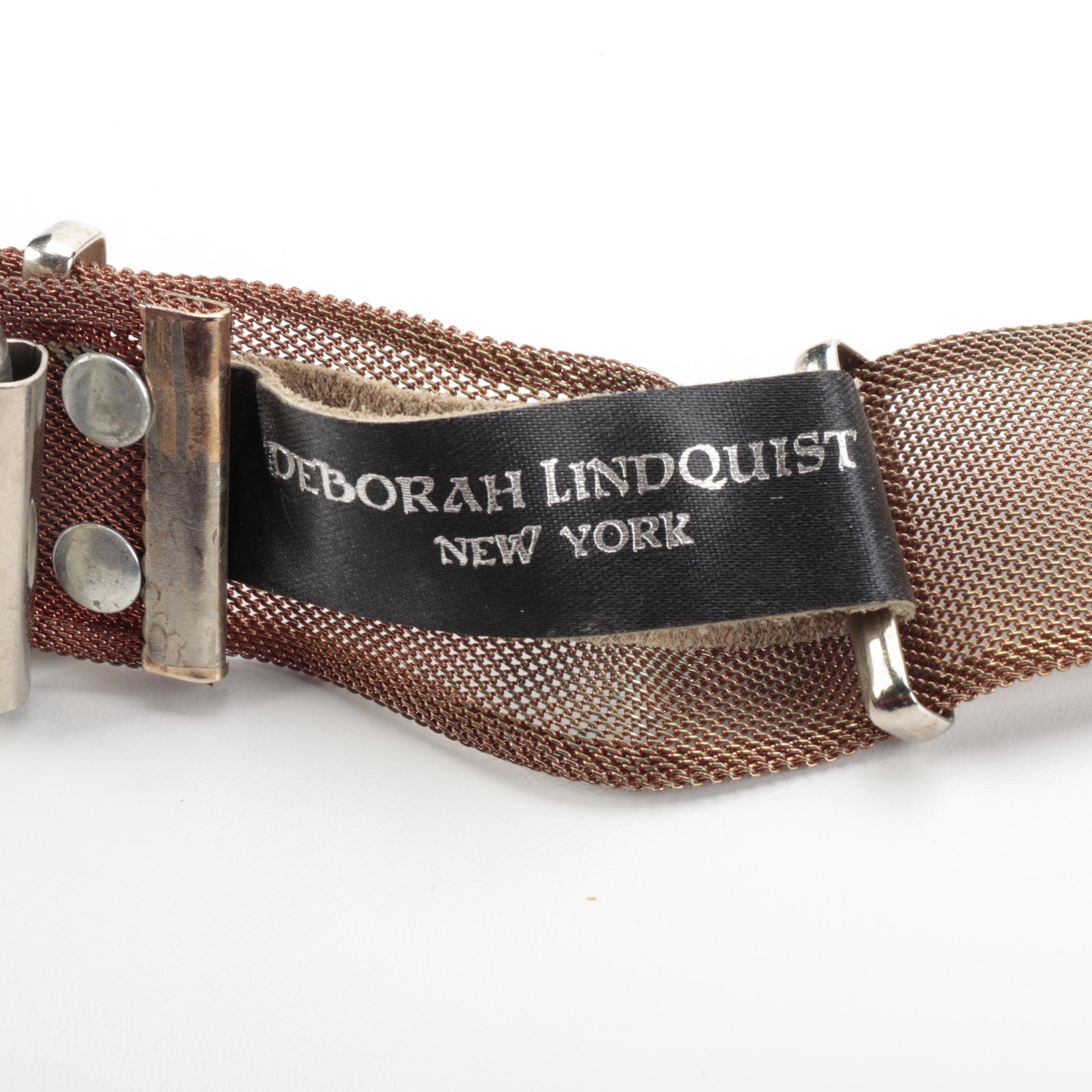 Prada Leather-Chain, Deborah Lindquist Metal Mesh, and Other Embellished Belts