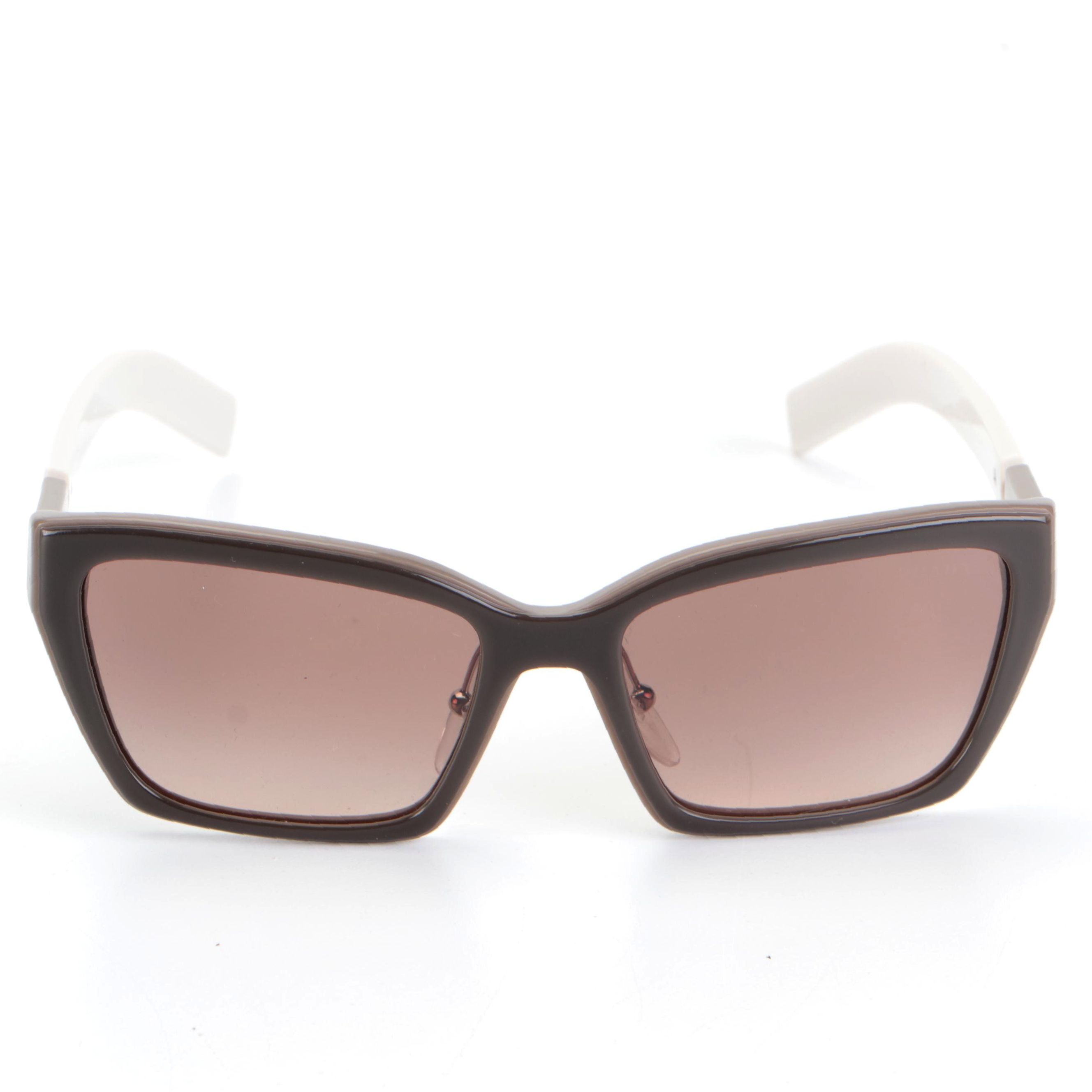 Prada SPR 14X Rectangular Sunglasses with Case and Box