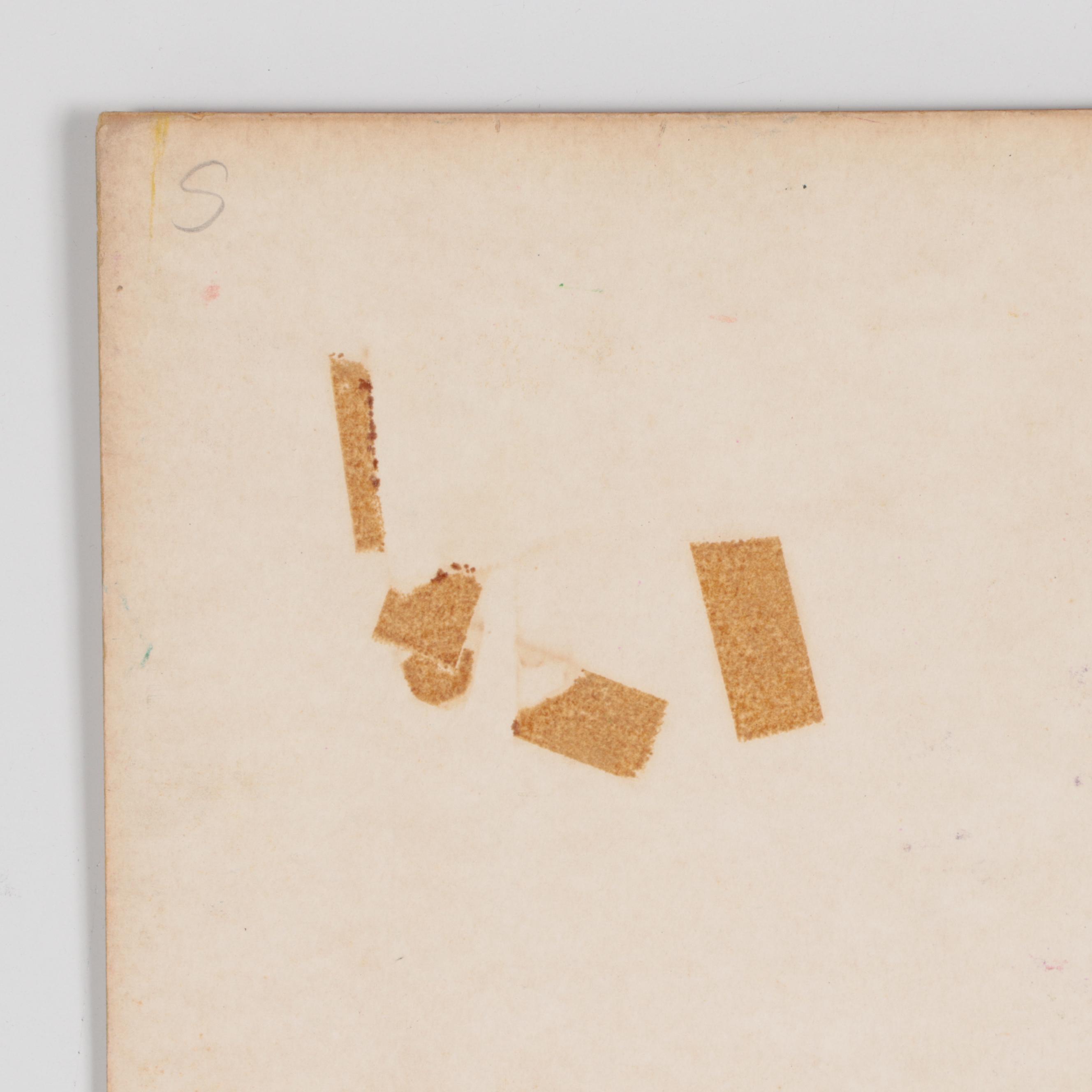 Irving Trabich Woodcut of Abstract Figures, 1953