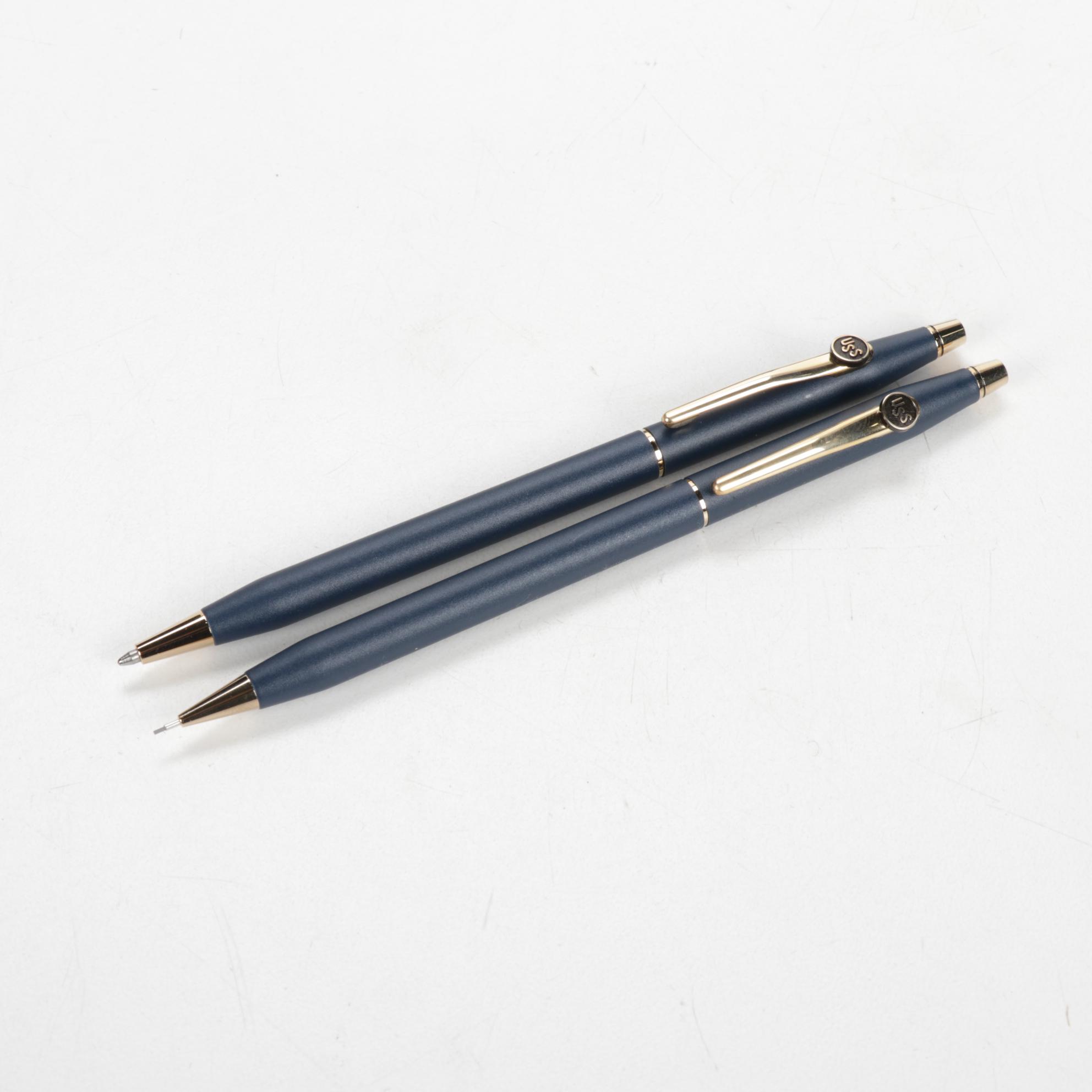 Cross and Parker "USS" Pen Sets, Sheaffer Fountain Pen, Autopoint Pencil