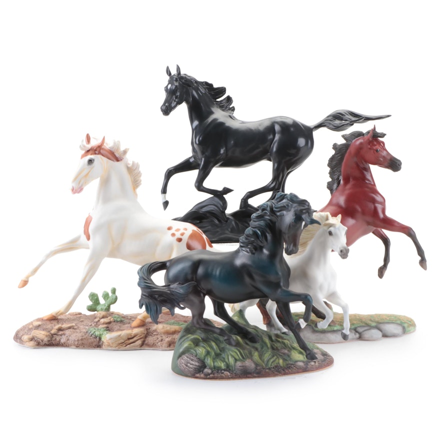 Pamela du Boulay for the Franklin Mint Porcelain Horse Figurines