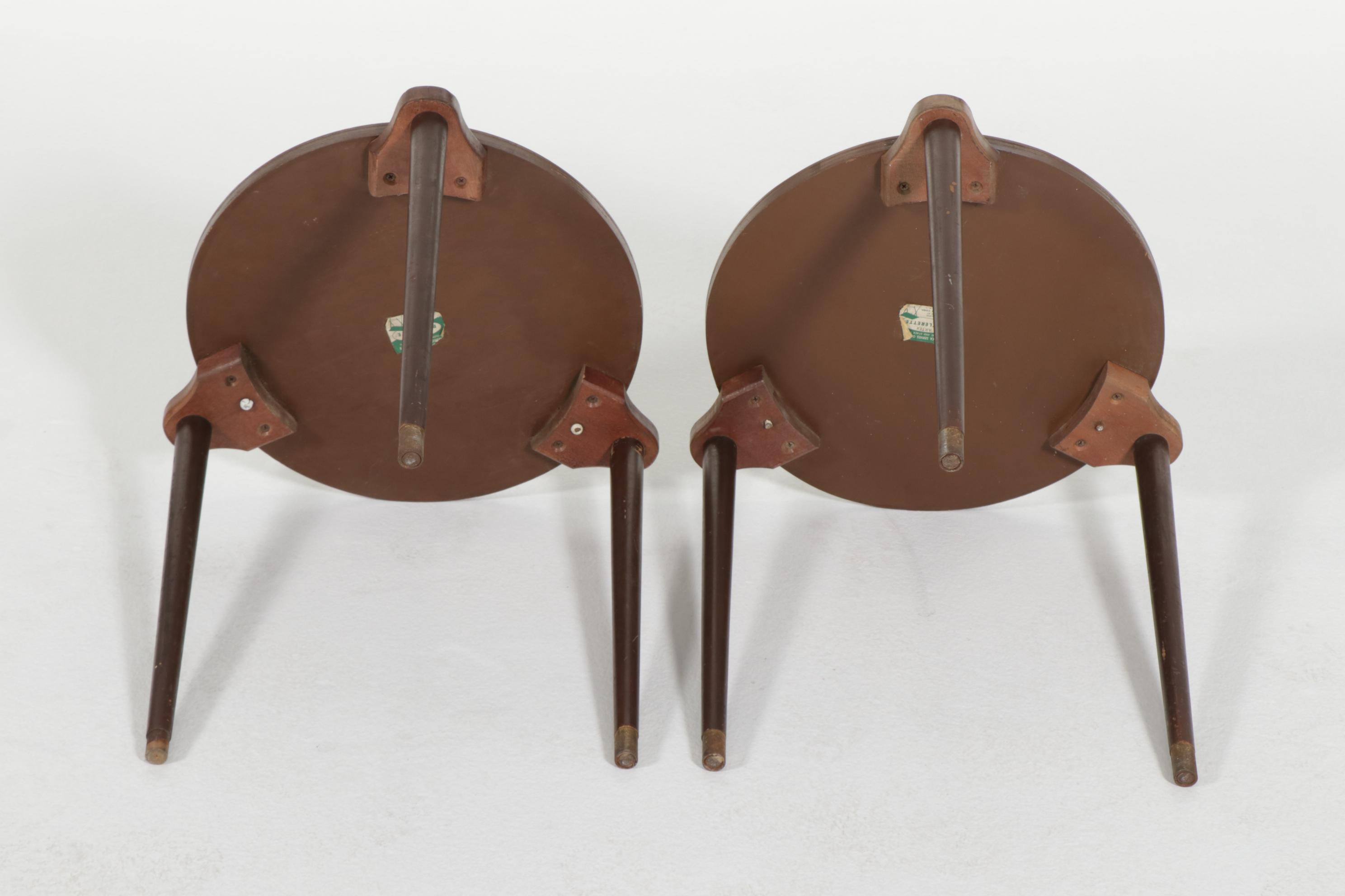 Pair of Artex Butlerette Mid Century Modern Stacking Tables