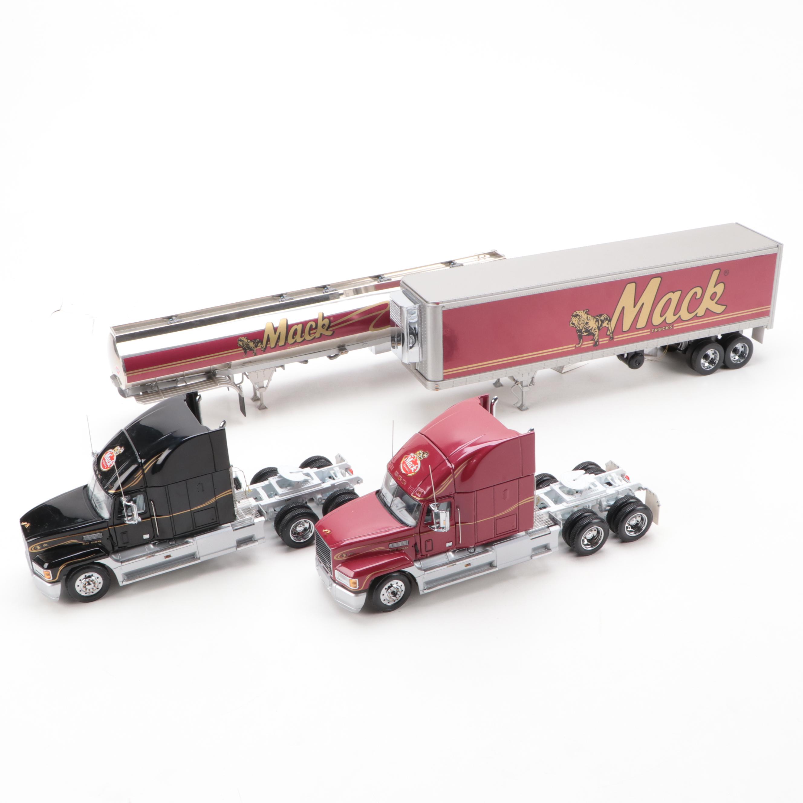 Franklin Mint Mack Truck Diecast Toy Semi-Trucks