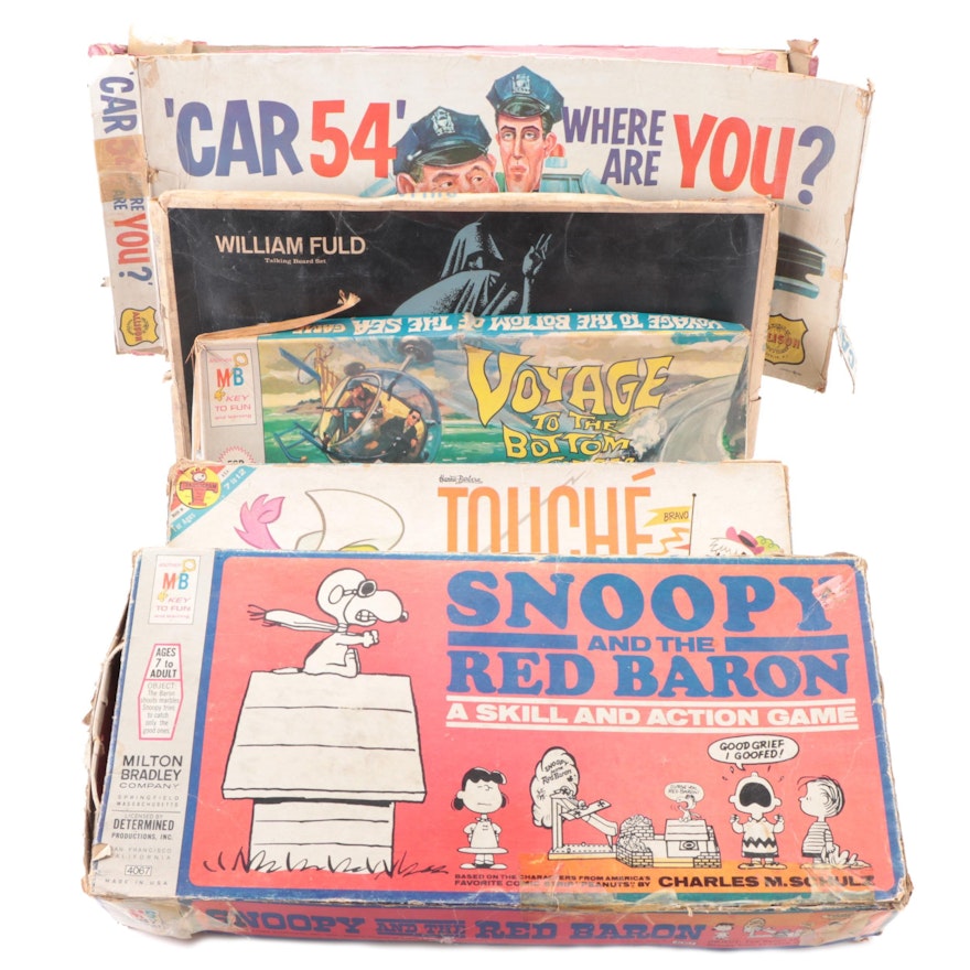 "Voyage to the Bottom of the Sea," "Snoopy," and Other Board Games, 1960s