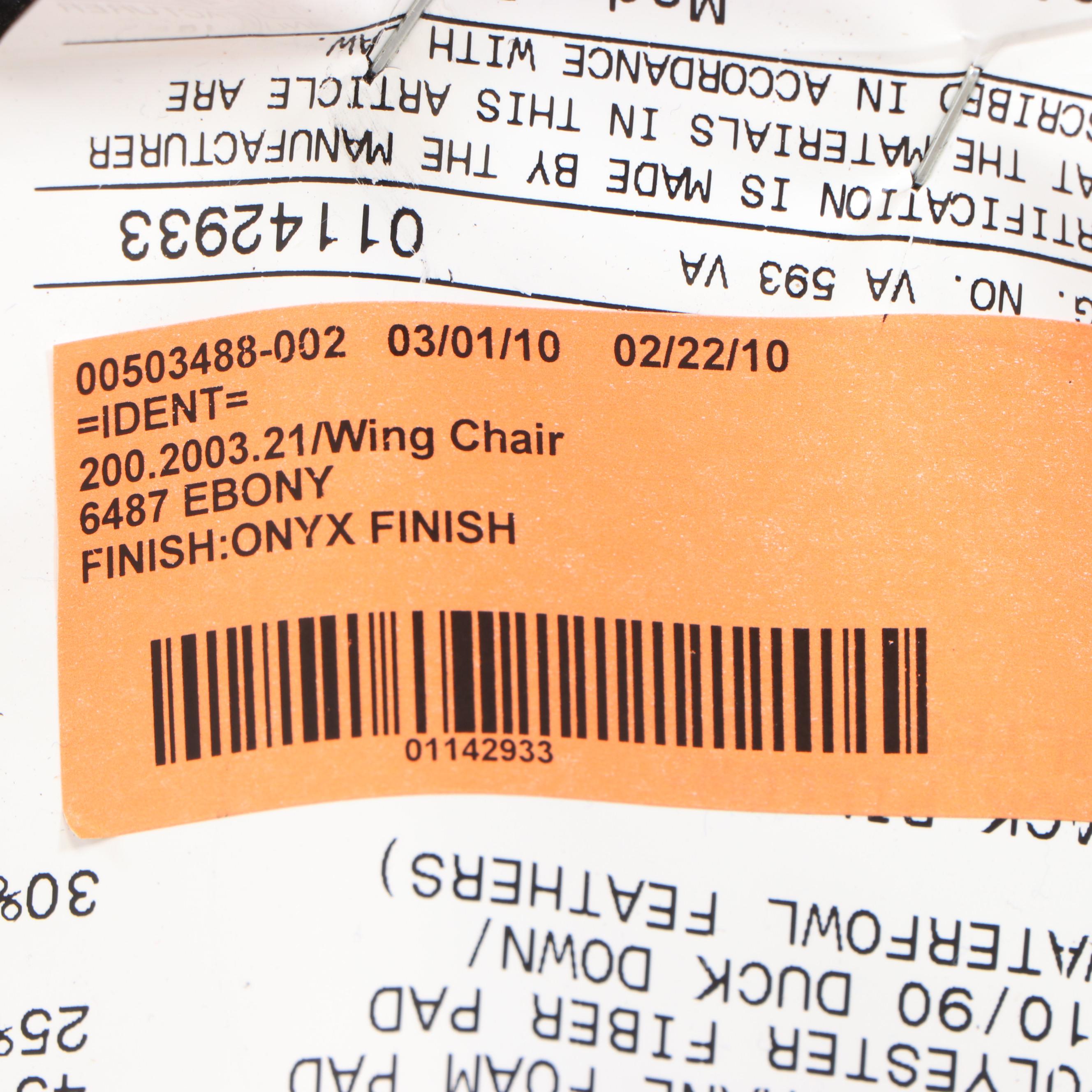 Sam Moore Wingback Lounge Chairs