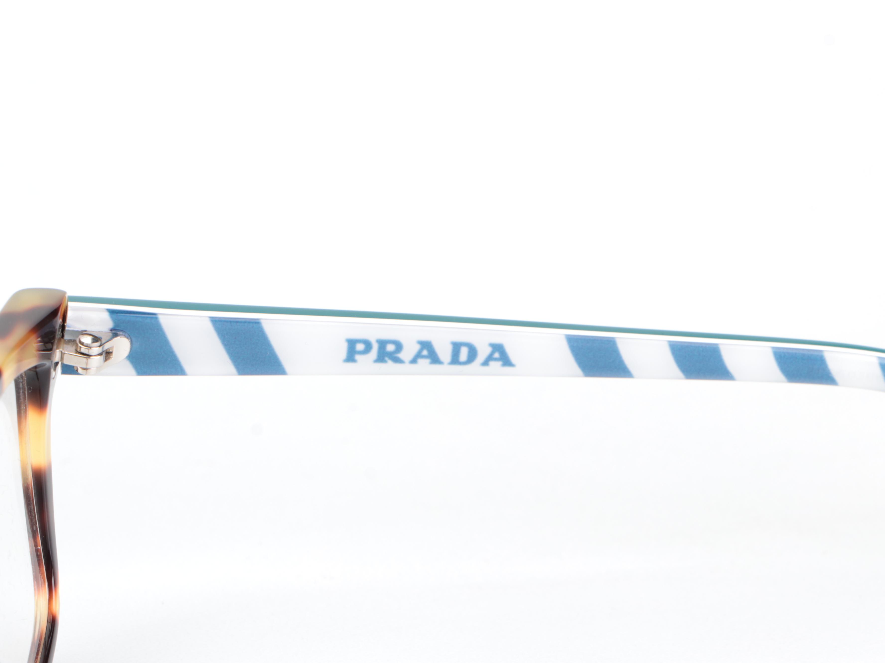 Prada VPR 17V Rectangular Eyeglasses with Case and Box