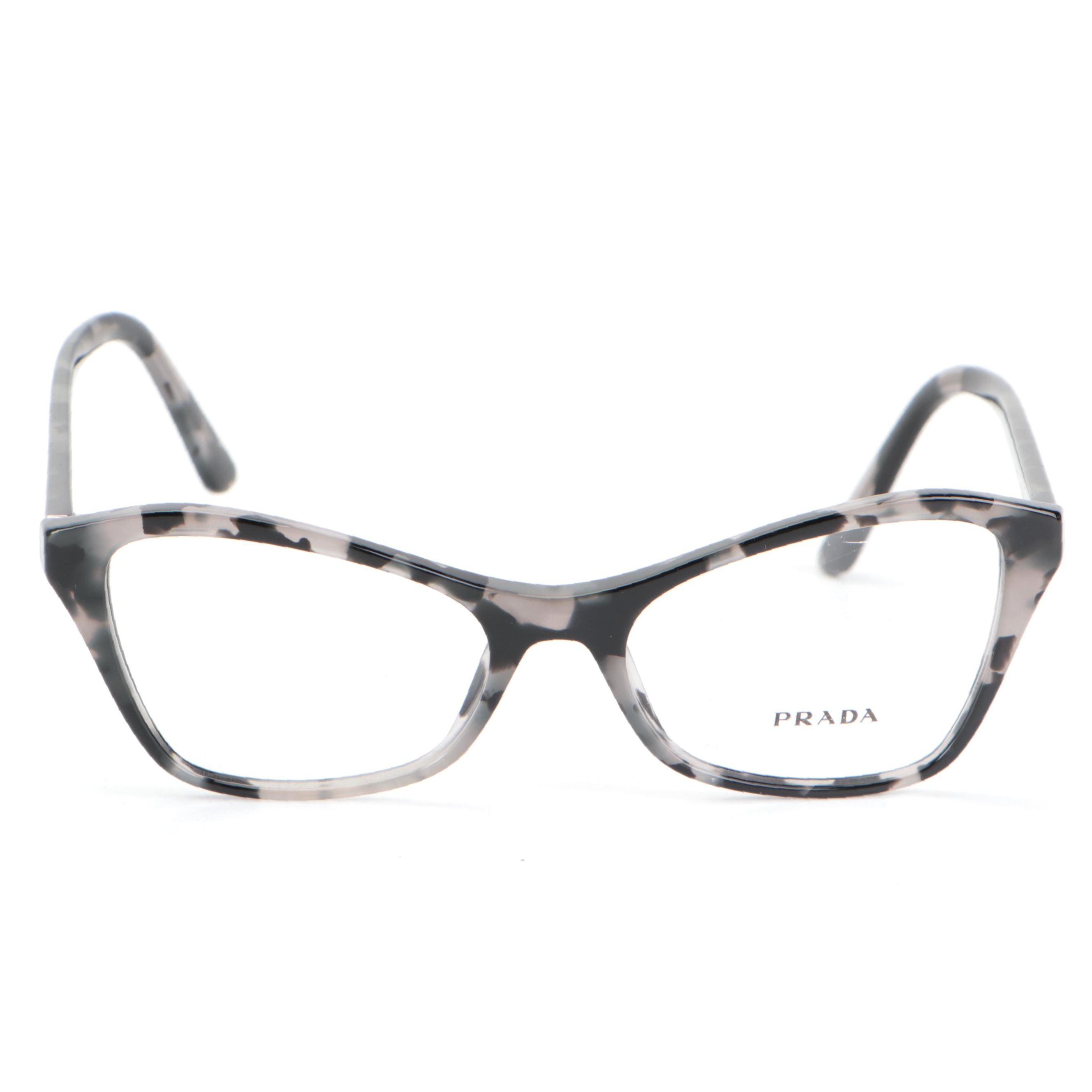Prada VPR11X Modified Cateye Eyeglasses with Case and Box