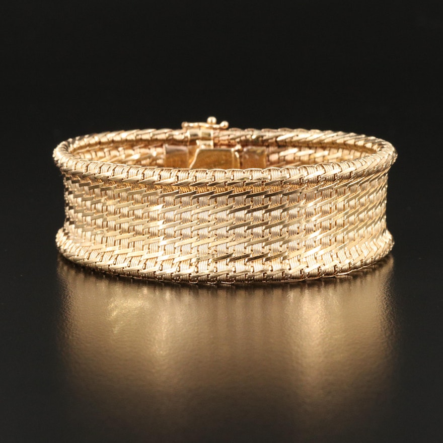 14K Woven Bracelet