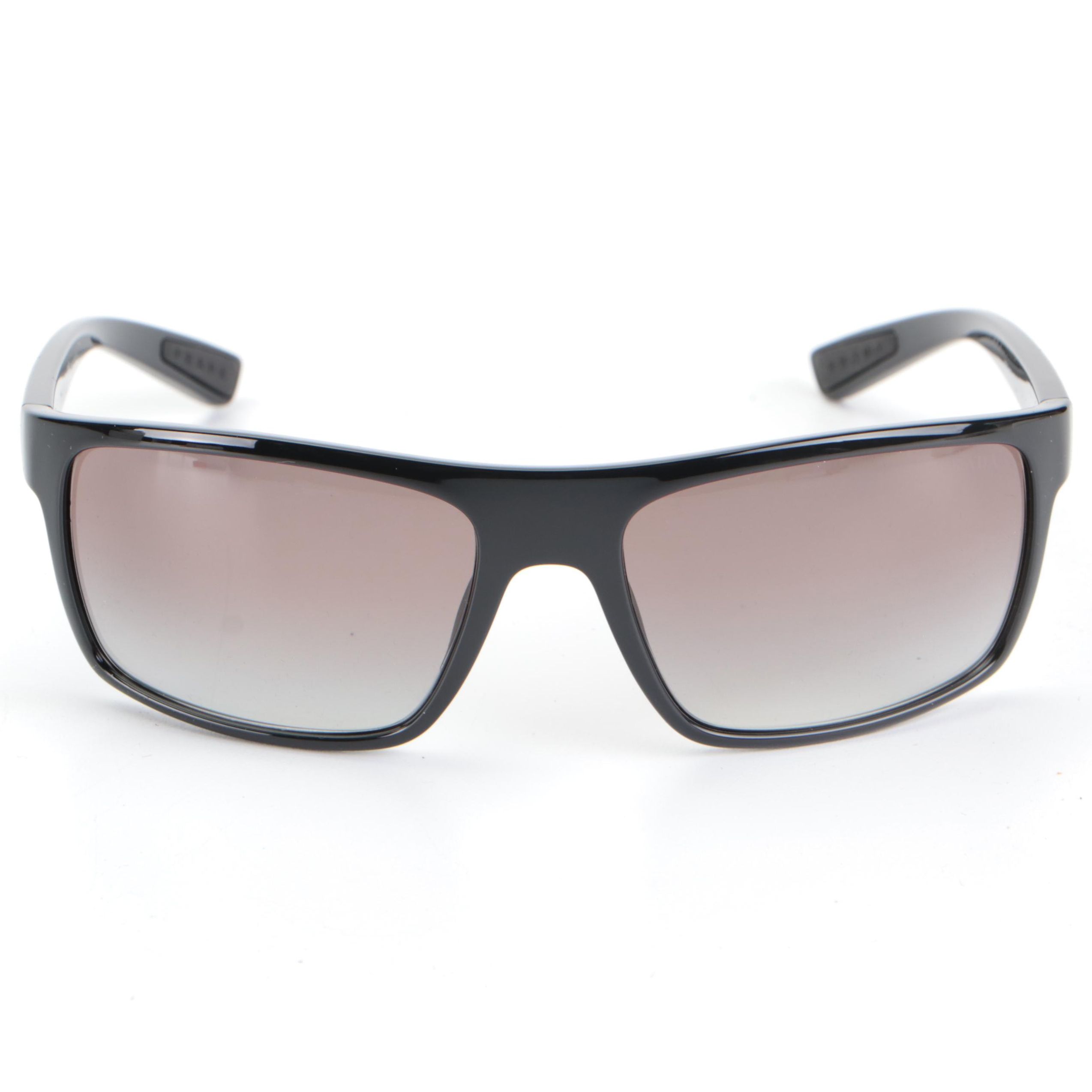 Prada Linea Rossa SPS11U Rectangular Sunglasses in Black with Slip Case and Box