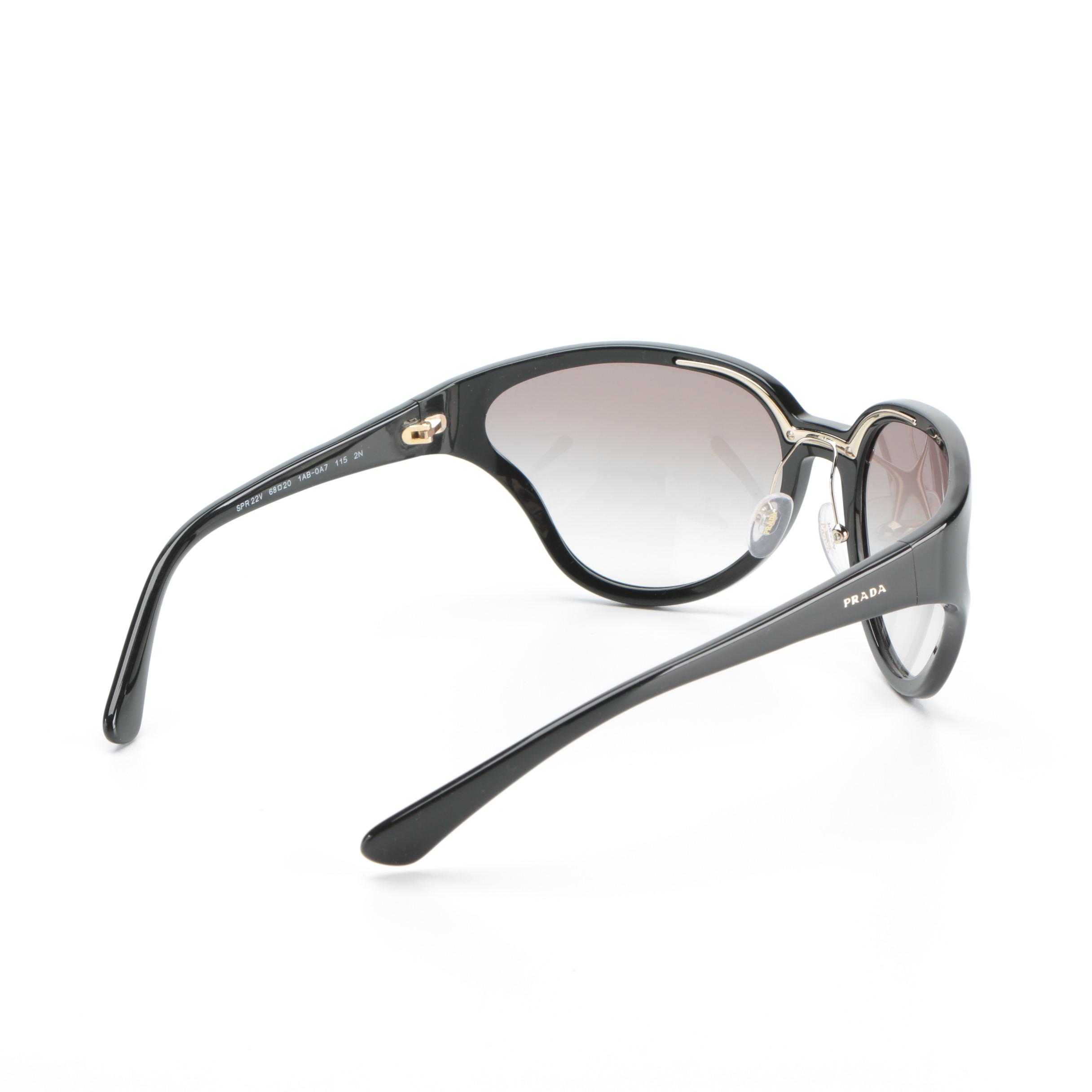 Prada SPR22V Black Butterfly Sunglasses