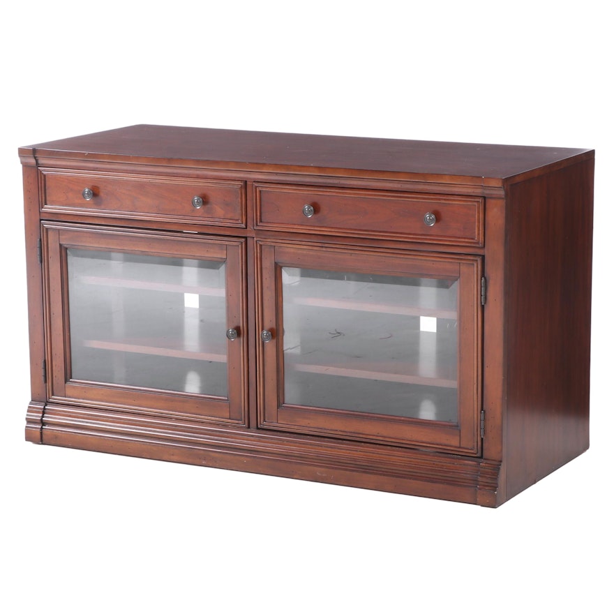 Hooker Contemporary 2-Drawer Glass Front Media Cabinet