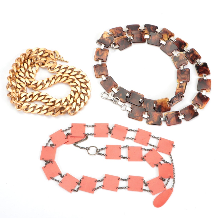 Anne Klein and Other Chain-Link, Resin, and Other Belts