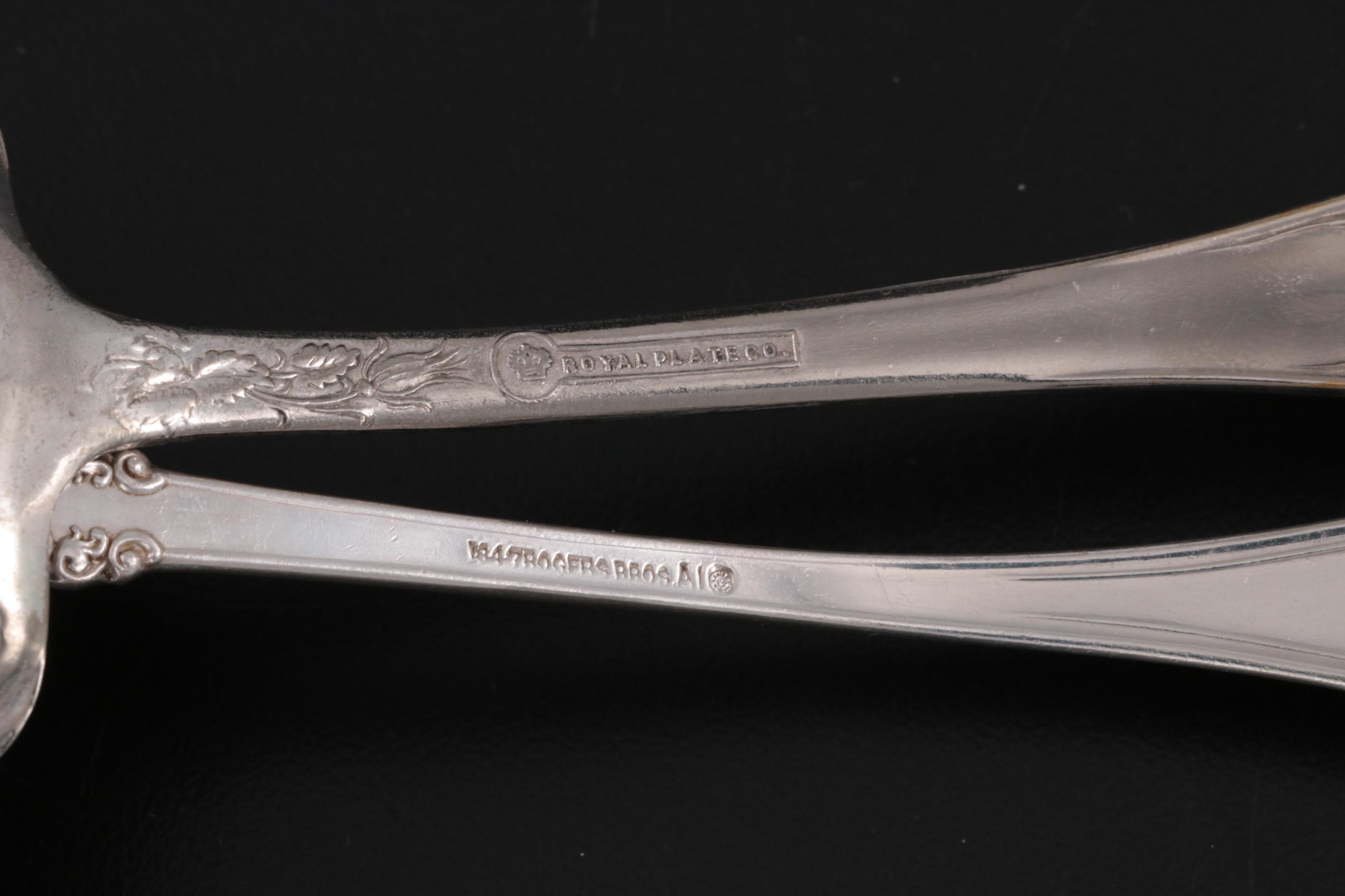 Wm. A. Rogers "Carol" Silver Plate Pitcher with Other Silver Plate Serveware