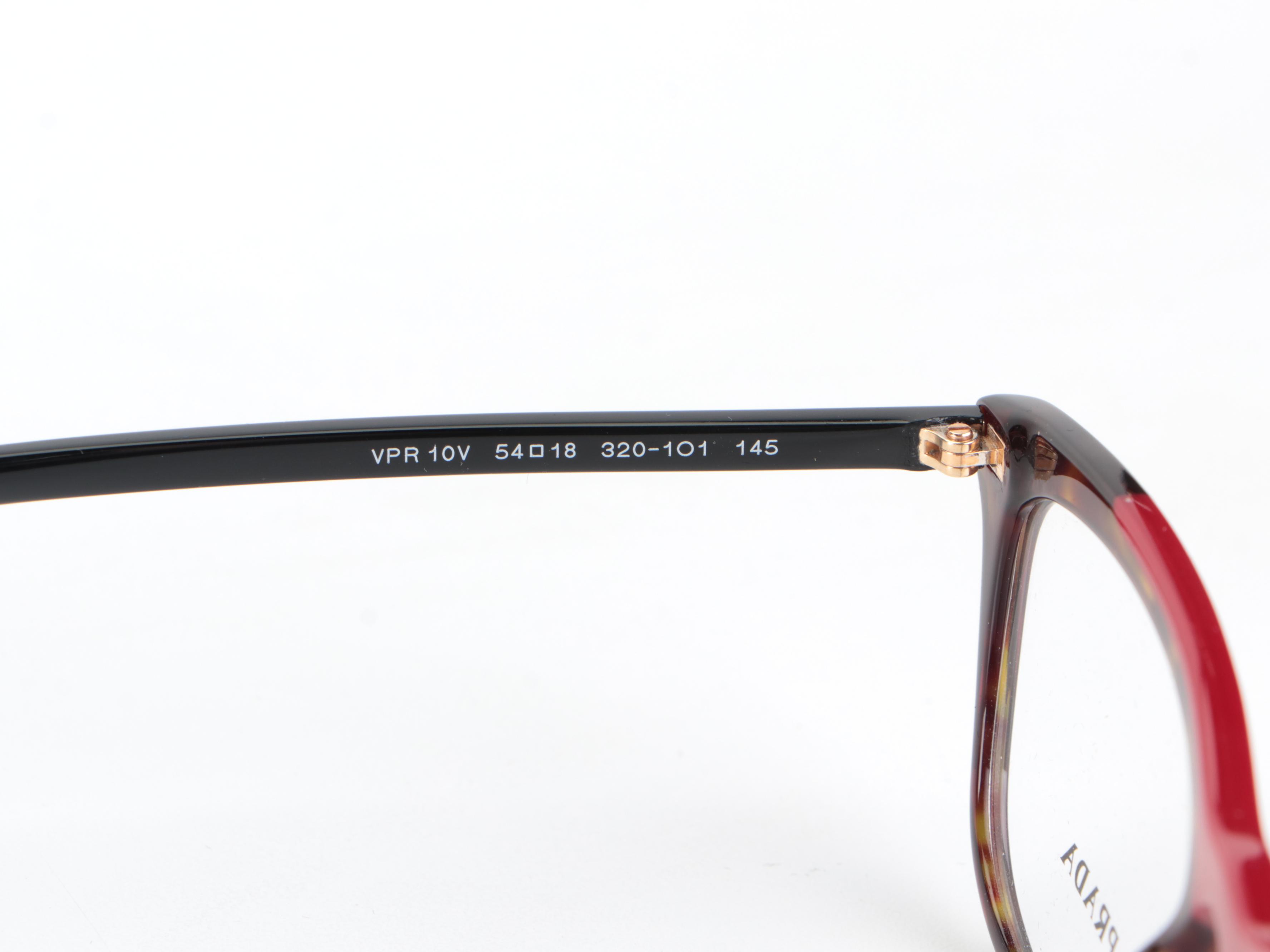 Prada VPR 10V Modified Cat Eye Sunglasses with Case and Box