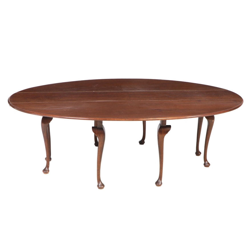 George II Style Mahogany Wake Table, 20th Century