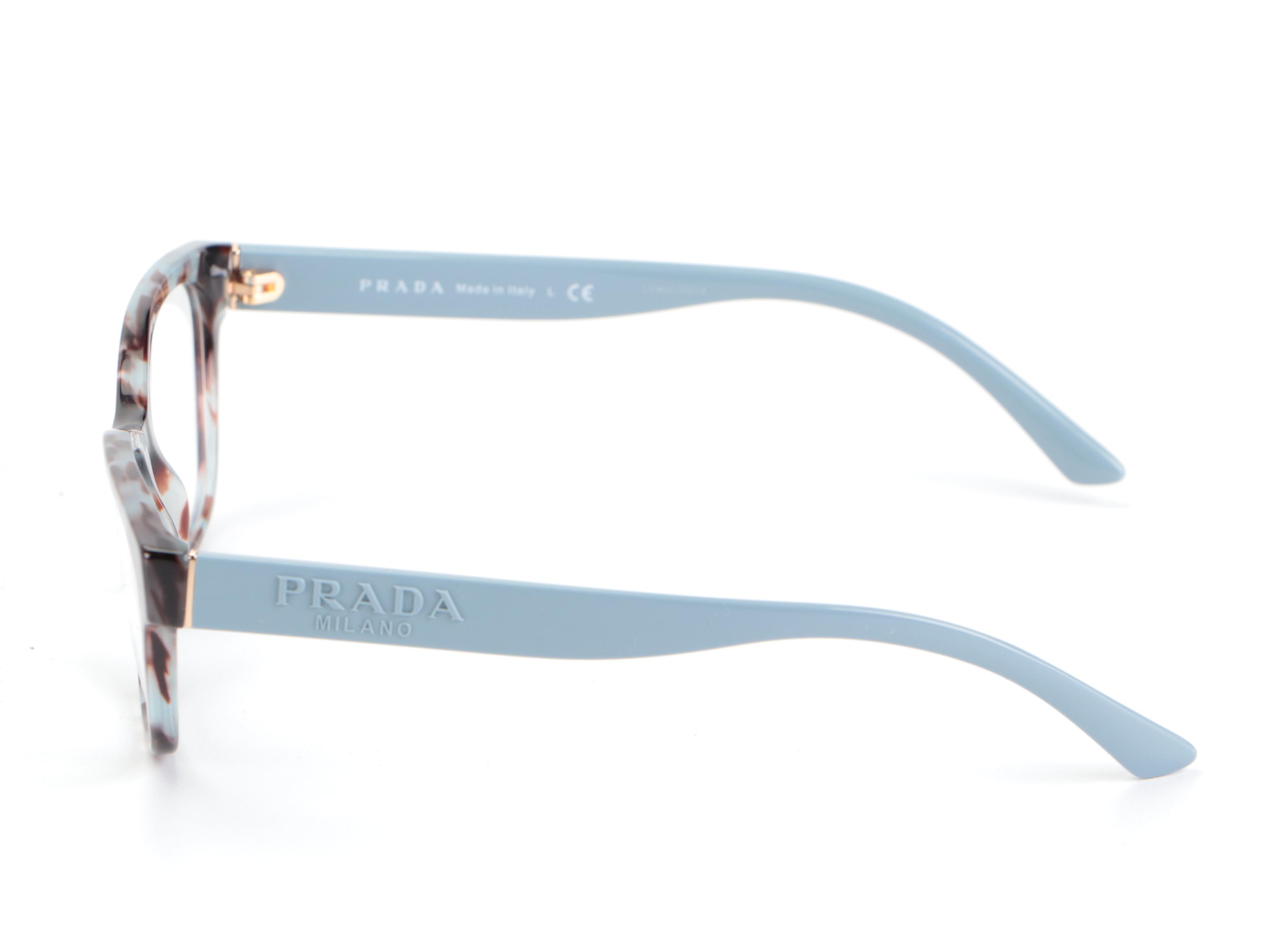 Prada VPR 03W Rectangular Eyeglasses with Case