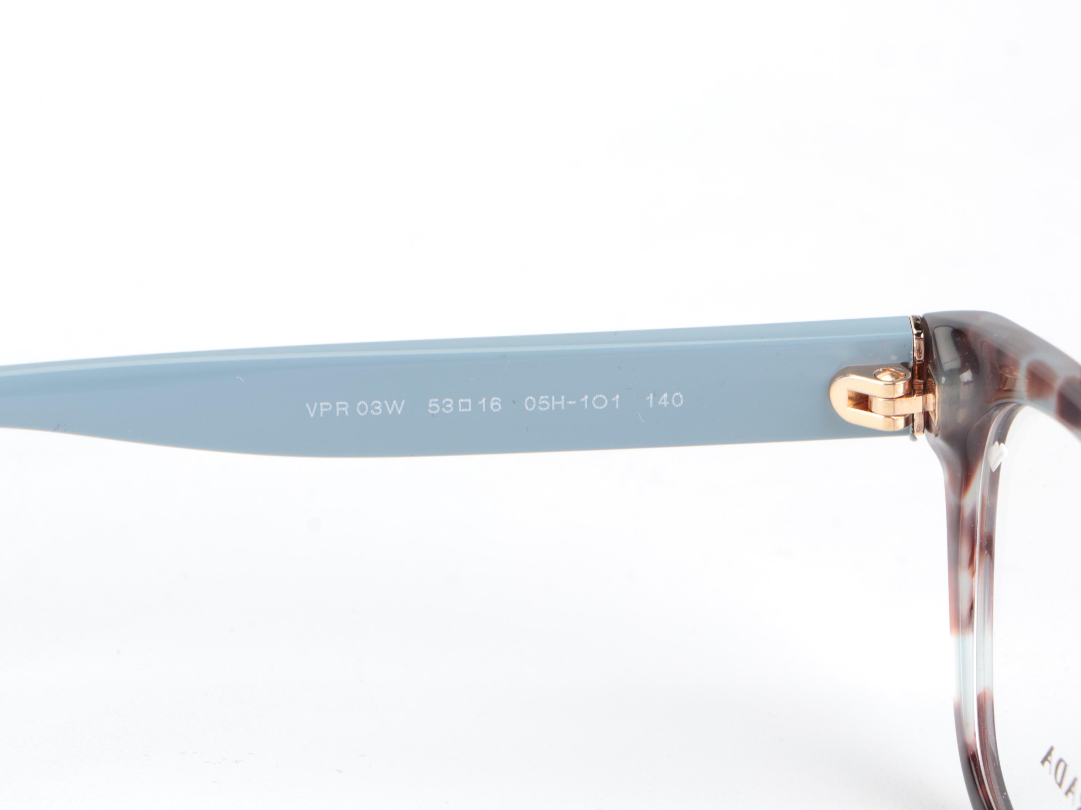 Prada VPR 03W Rectangular Eyeglasses with Case