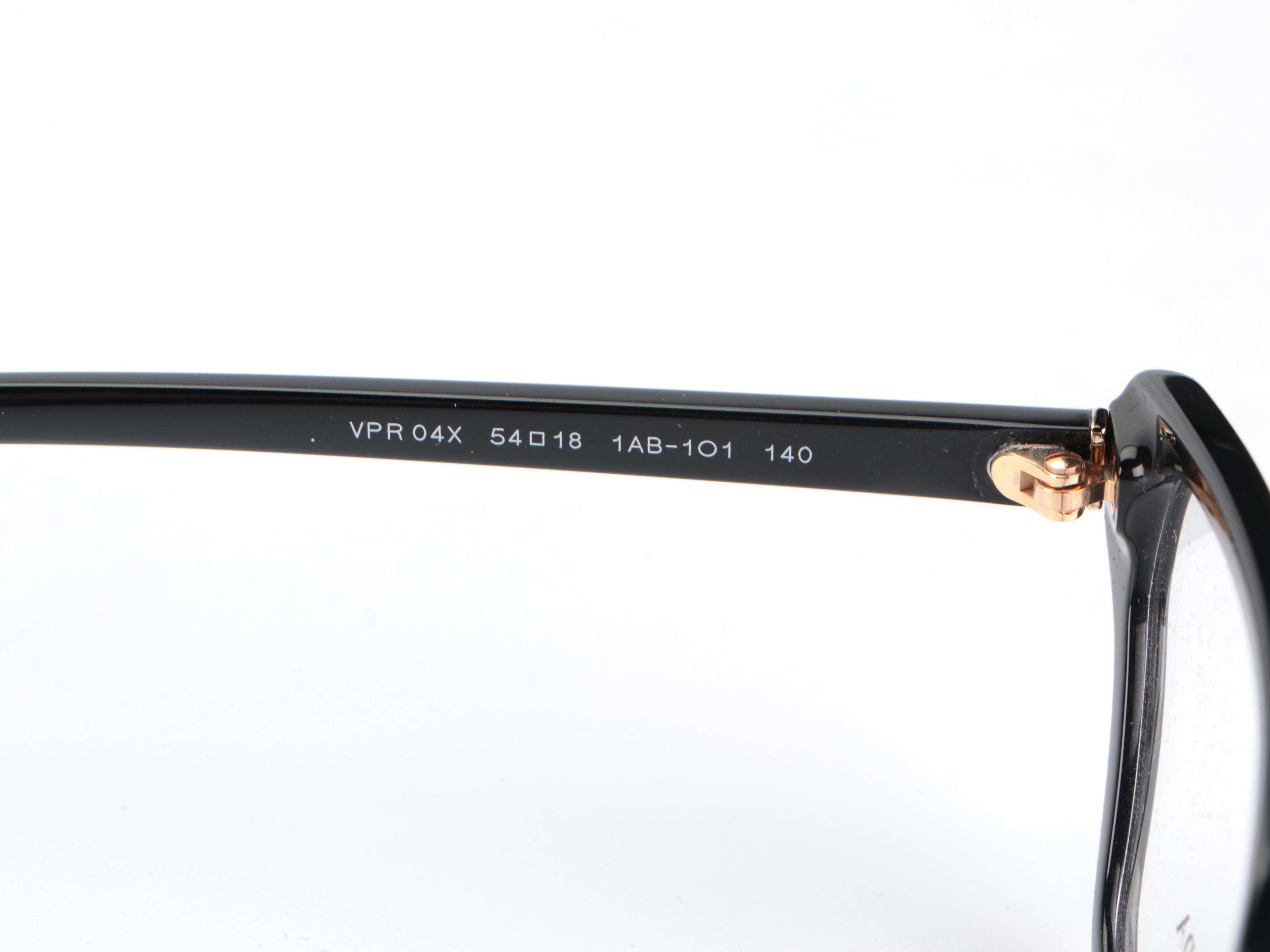 Prada VPR04X Eyeglasses in Black with Case and Box