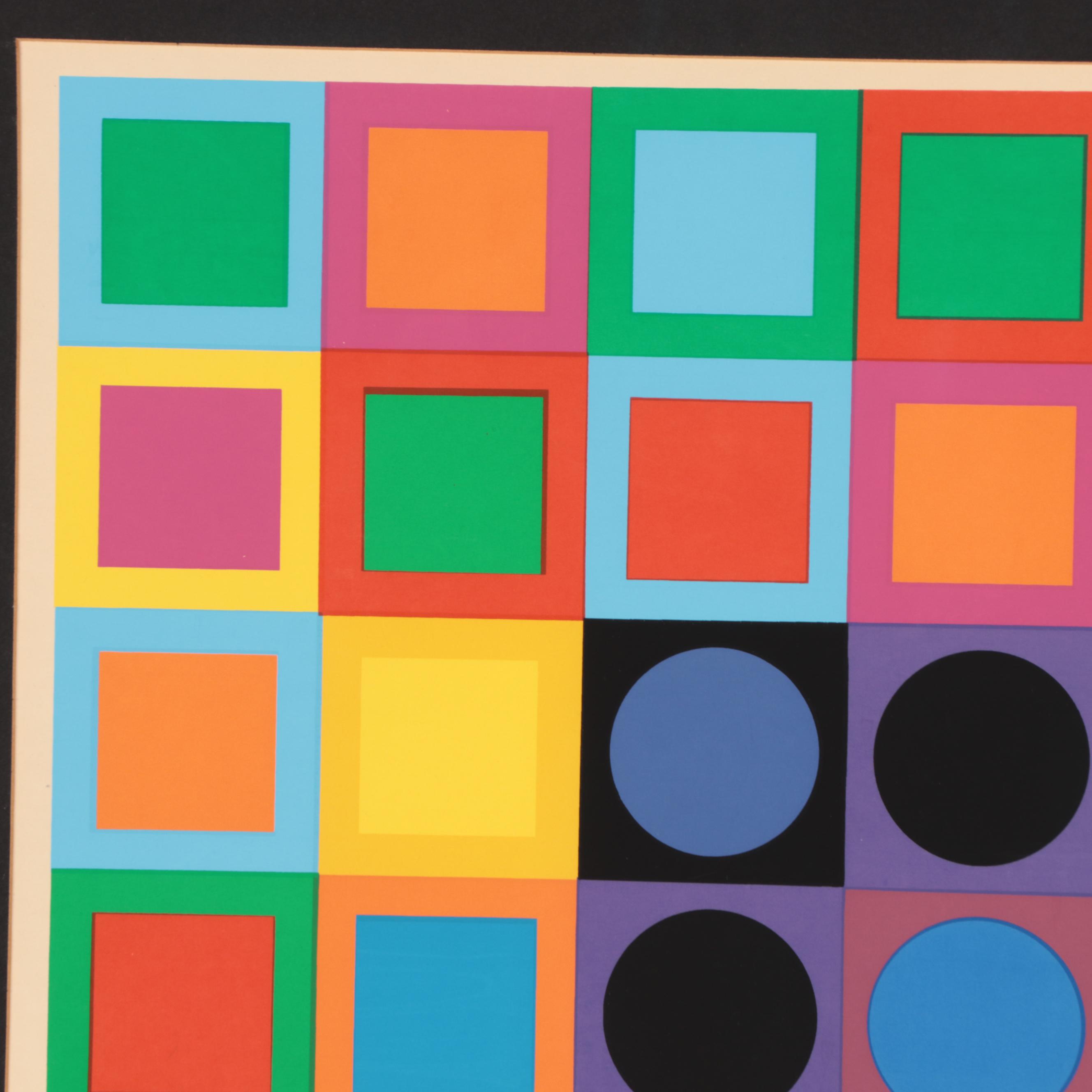 Victor Vasarely Serigraph "Planetarische Folklore"