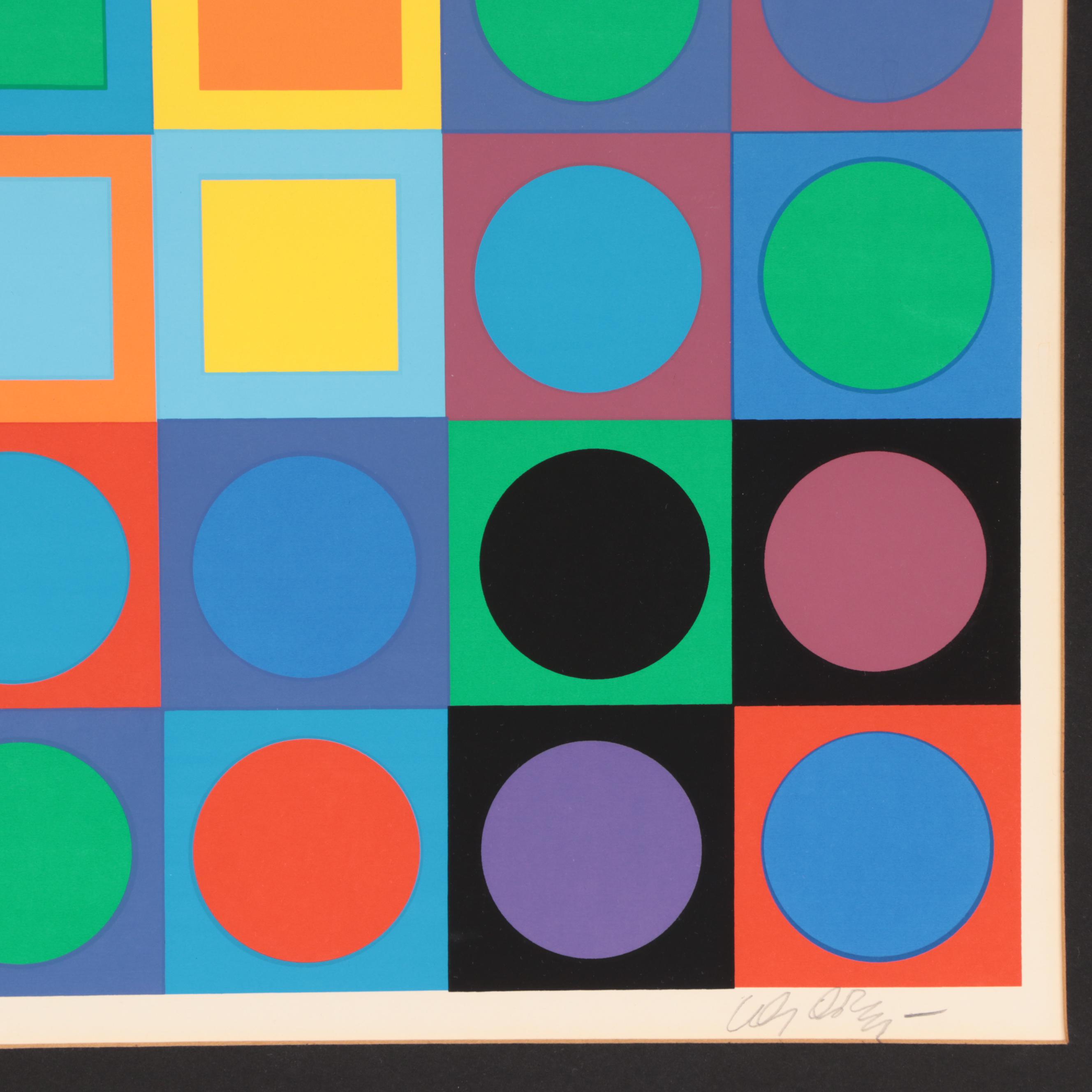 Victor Vasarely Serigraph "Planetarische Folklore"