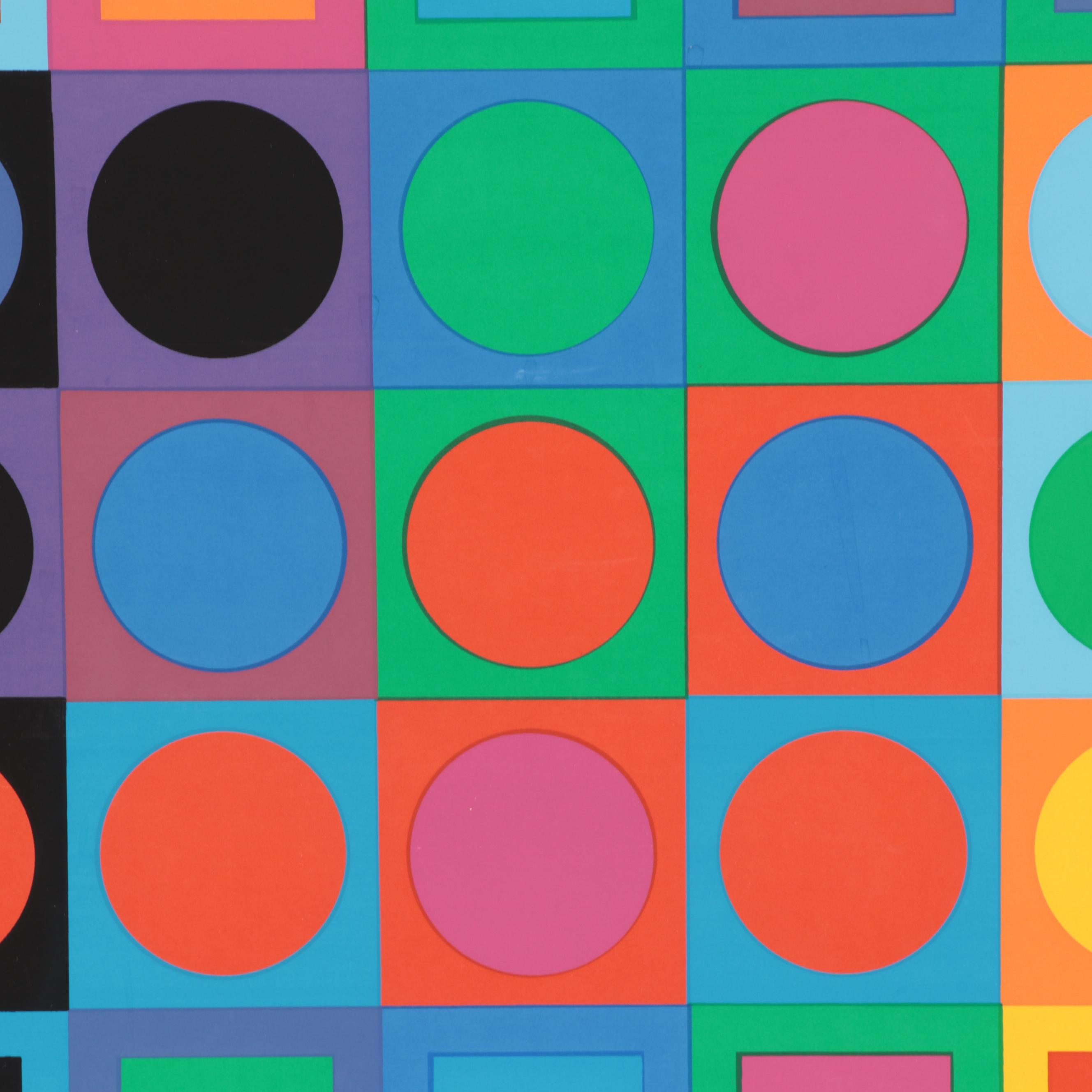 Victor Vasarely Serigraph "Planetarische Folklore"