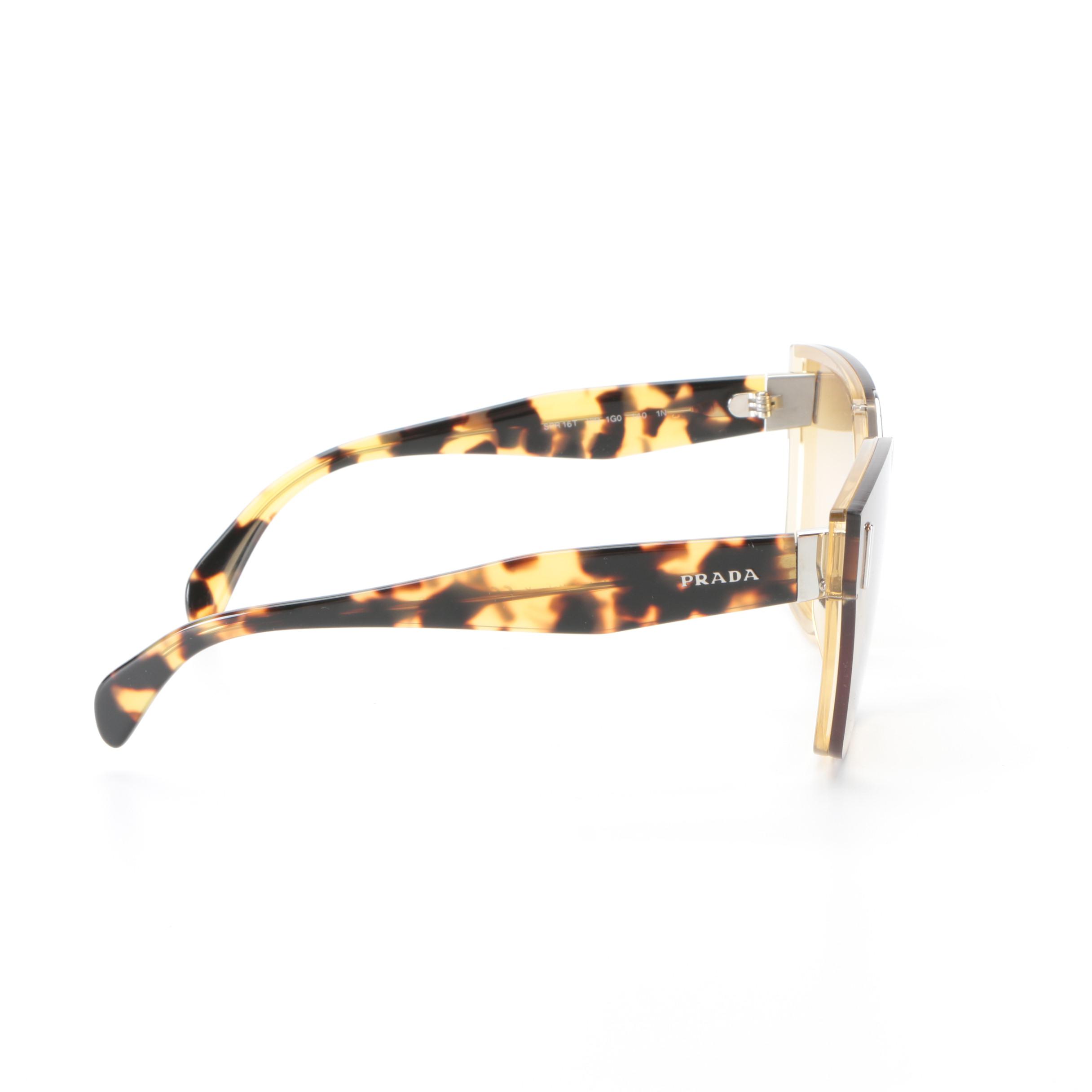 Prada SPR 16T Avant Garde Sunglasses in Tortoise with Case