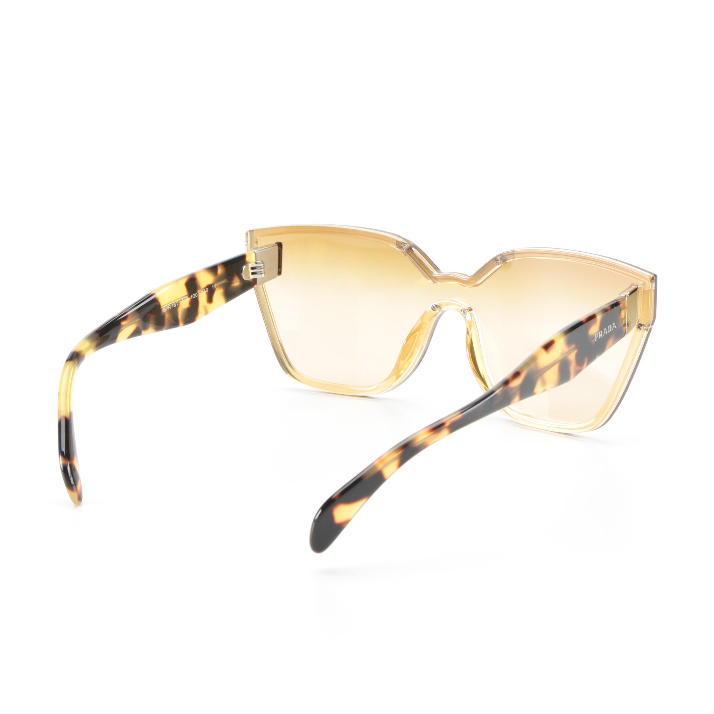 Prada SPR 16T Avant Garde Sunglasses in Tortoise with Case