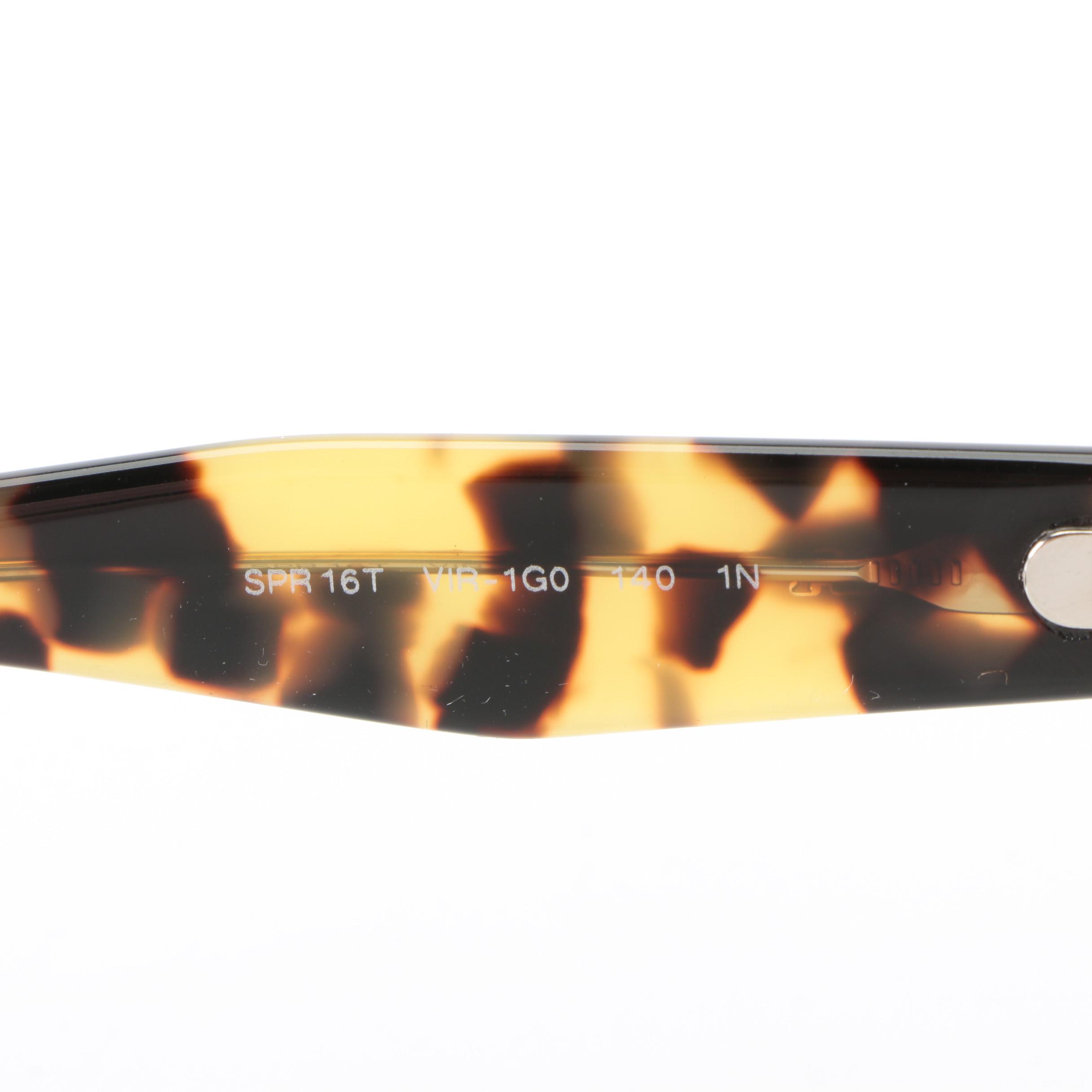 Prada SPR 16T Avant Garde Sunglasses in Tortoise with Case