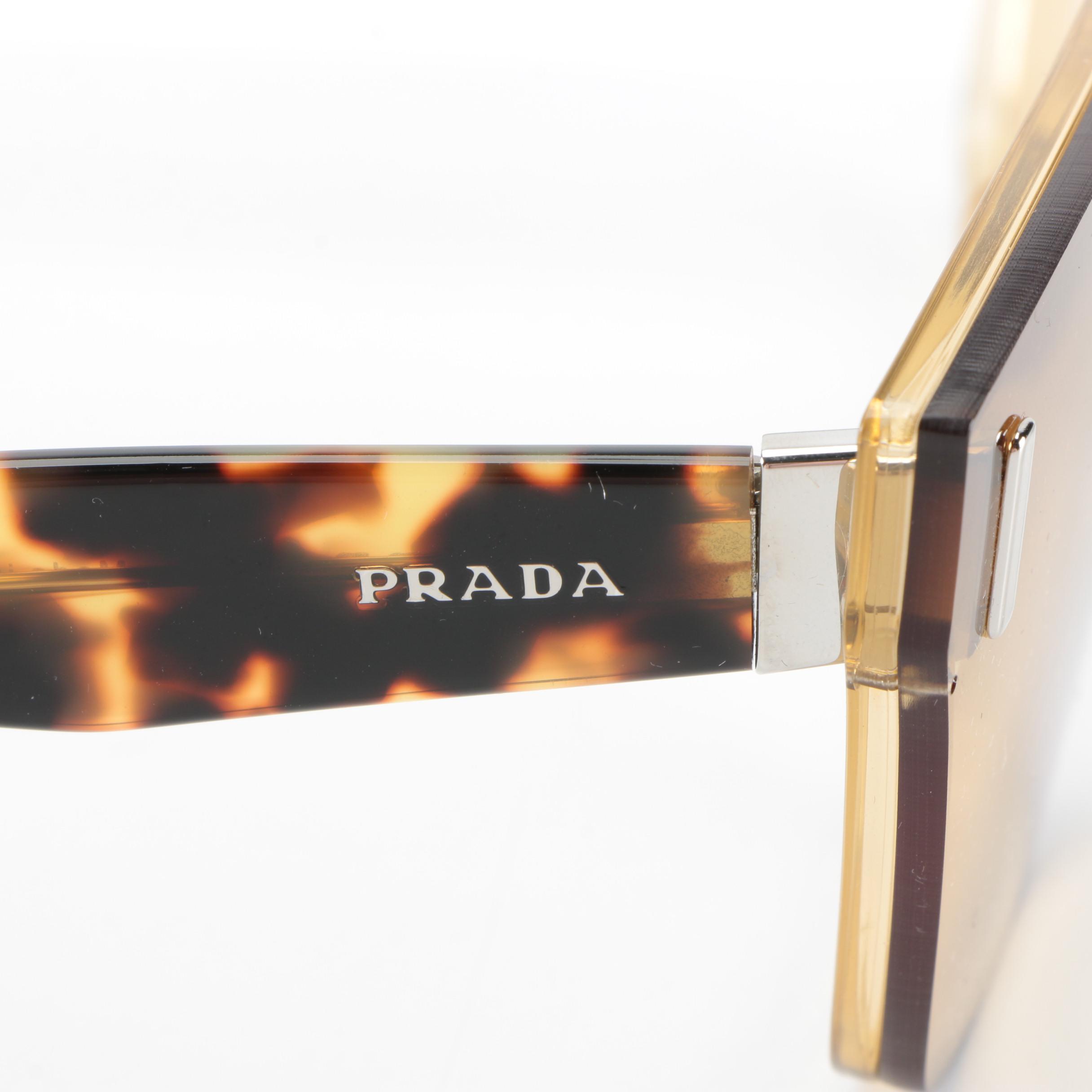 Prada SPR 16T Avant Garde Sunglasses in Tortoise with Case