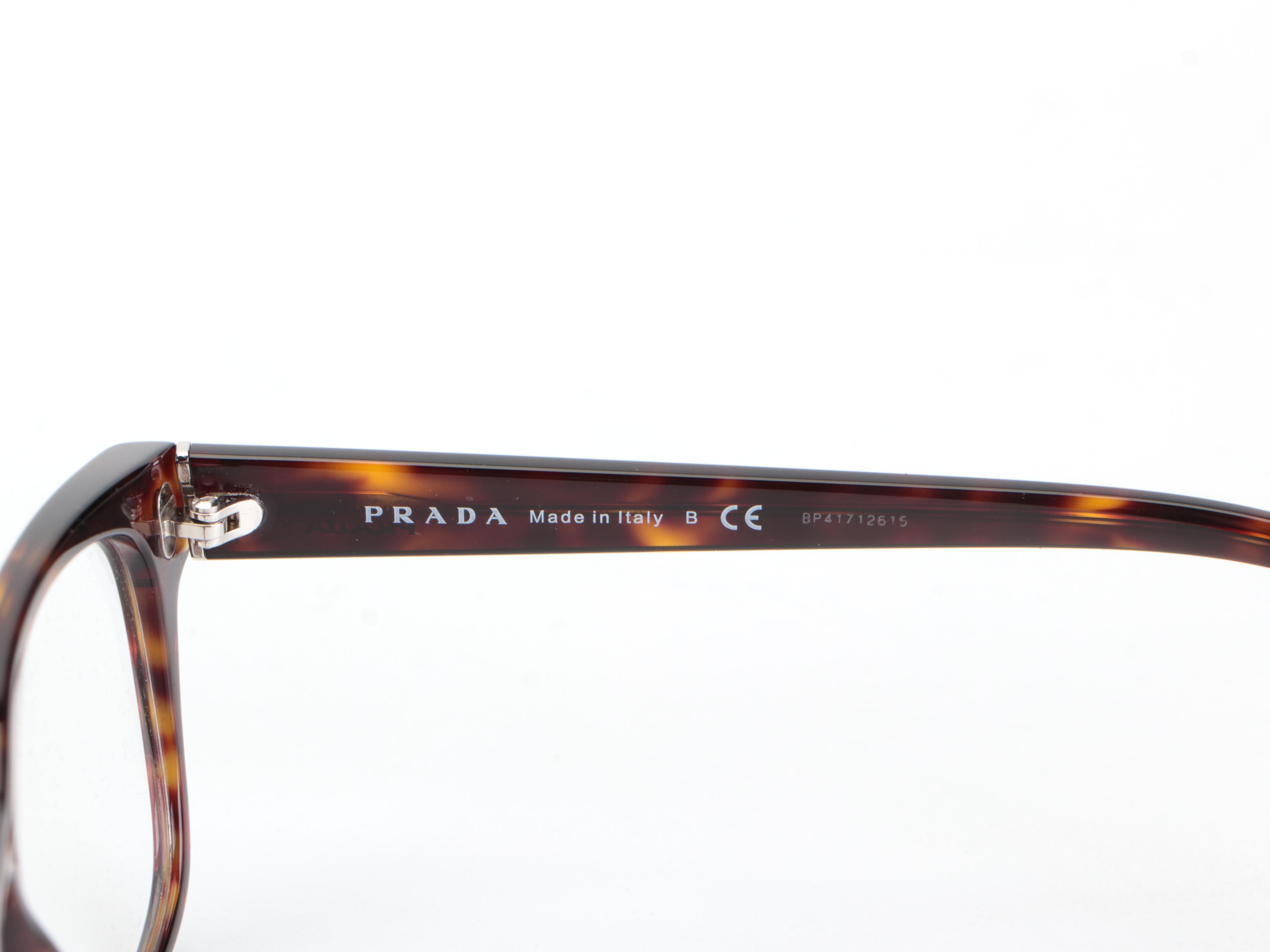 Prada VPR 09X Rectangular Eyeglasses with Case