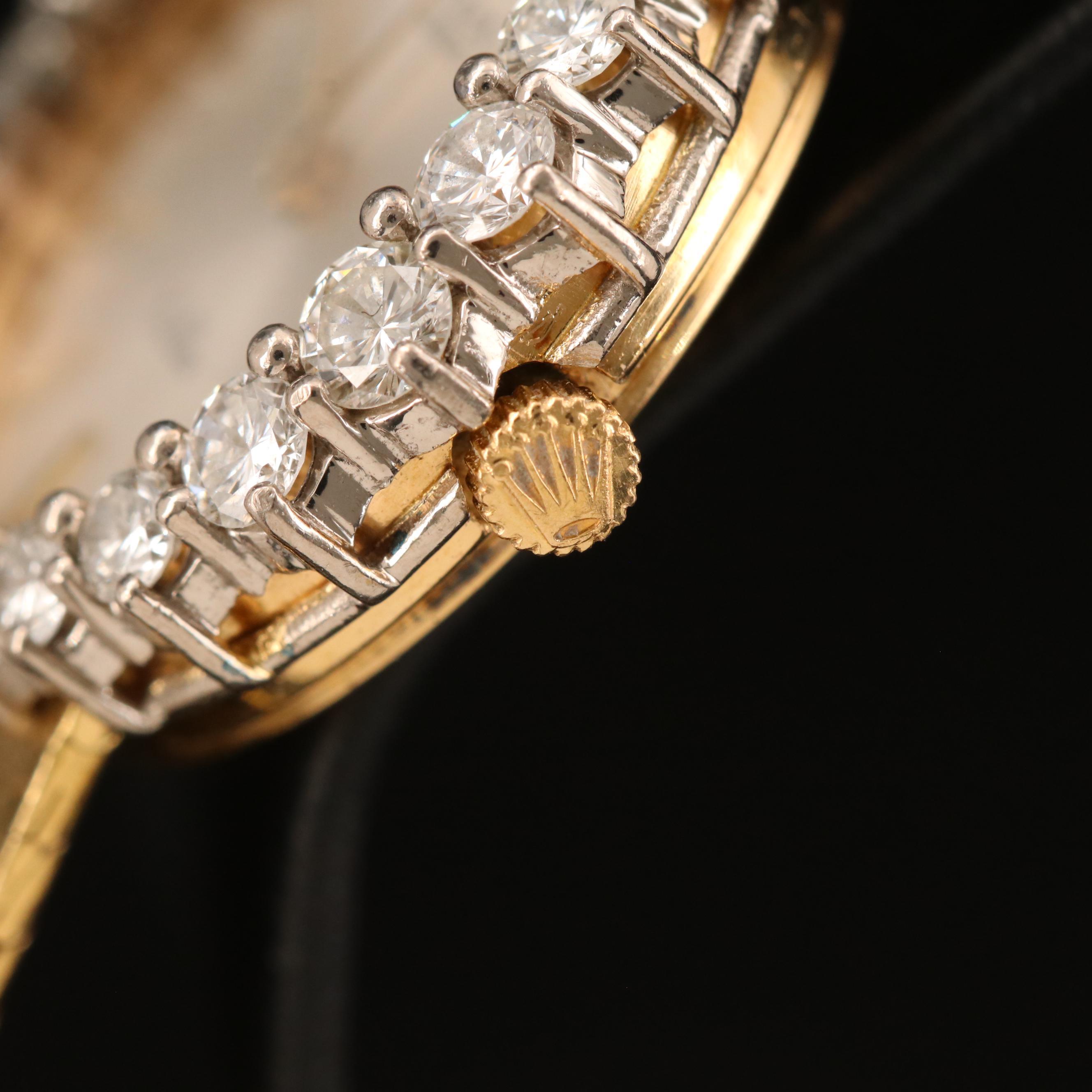 18K Rolex Cellini 1.75 CTW  Diamond Watch