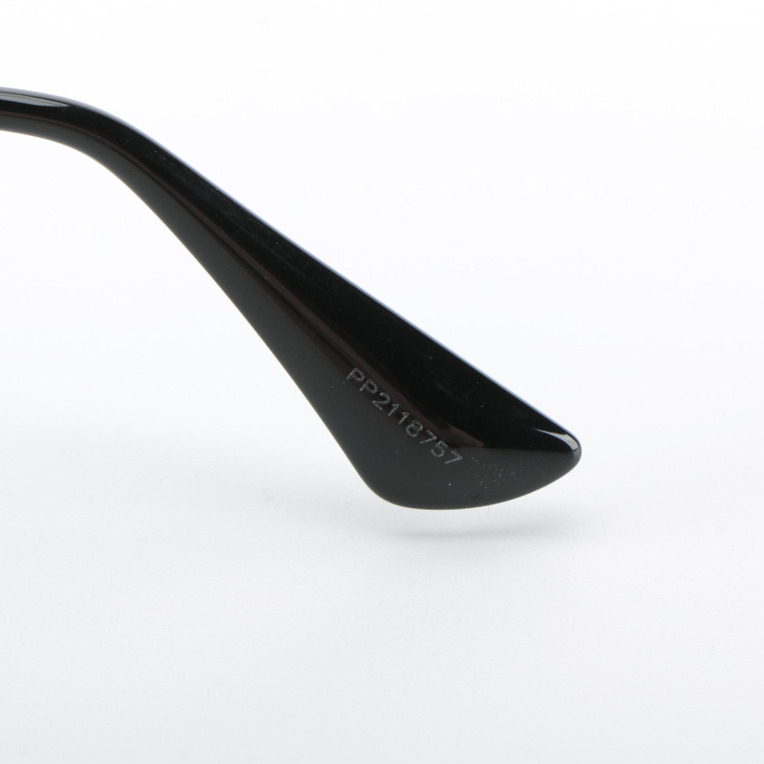 Prada SPR07U Modified Cat Eye Sunglasses with Case