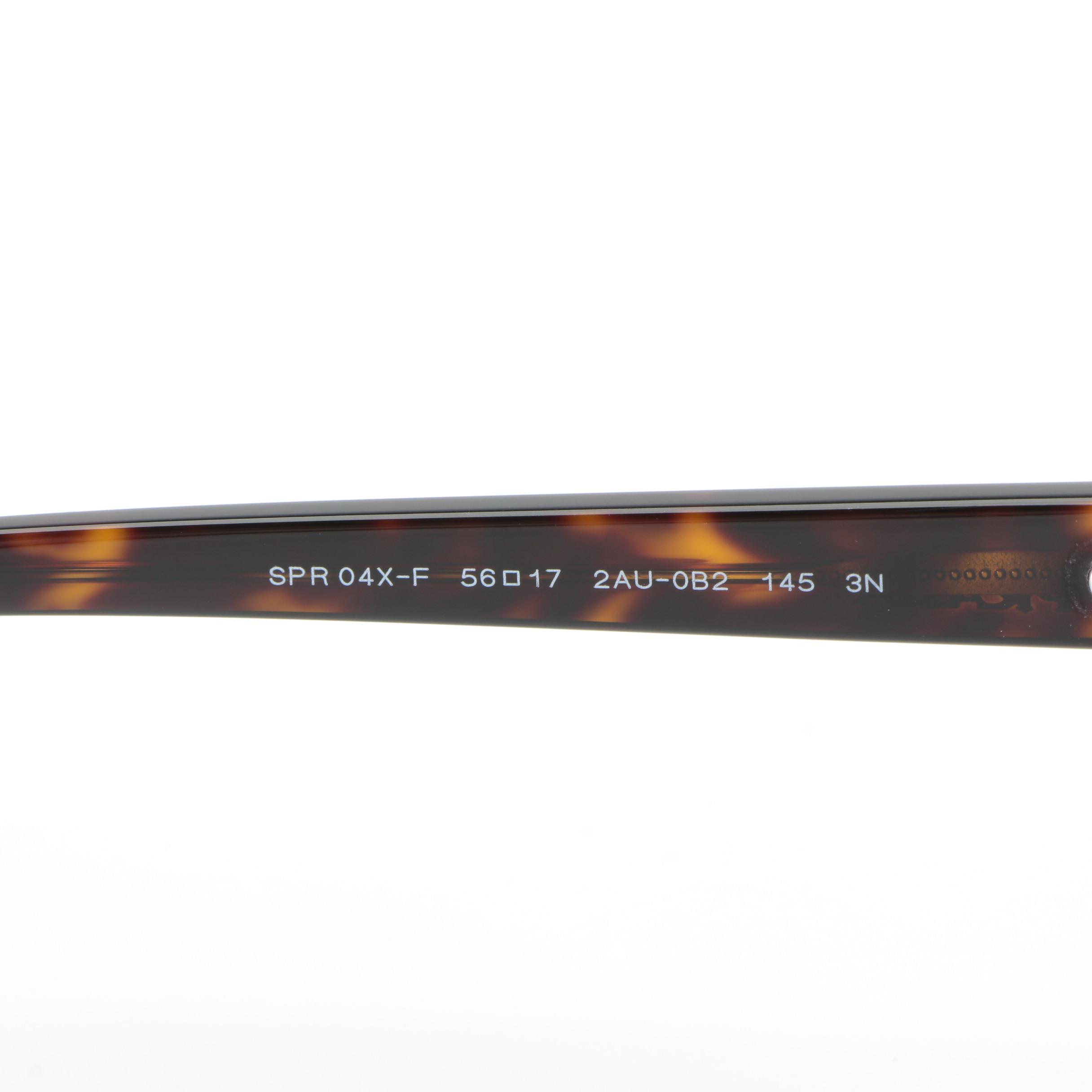 Prada SPR 04X Dark Havana Horn-Rimmed Sunglasses with Case