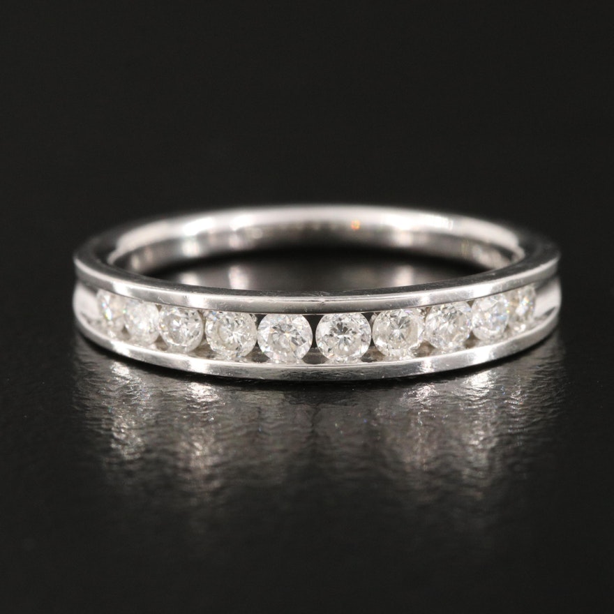 14K 0.32 CTW Diamond Channel Band