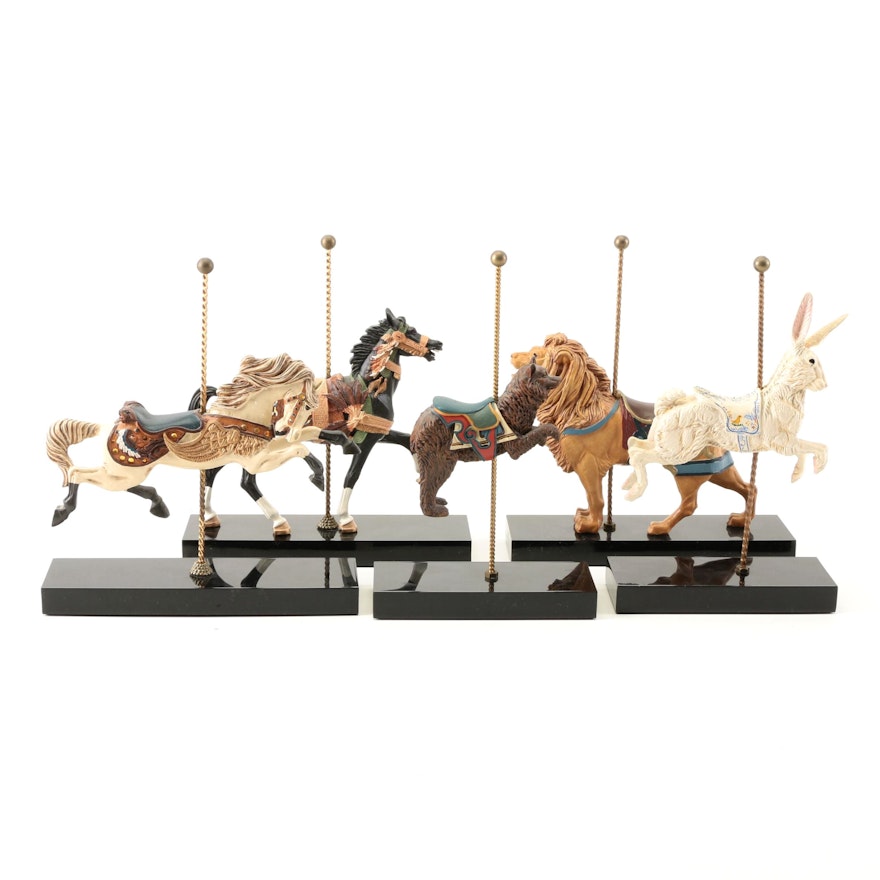 The Hamilton Collection Limited Edition Resin Carousel Figurines