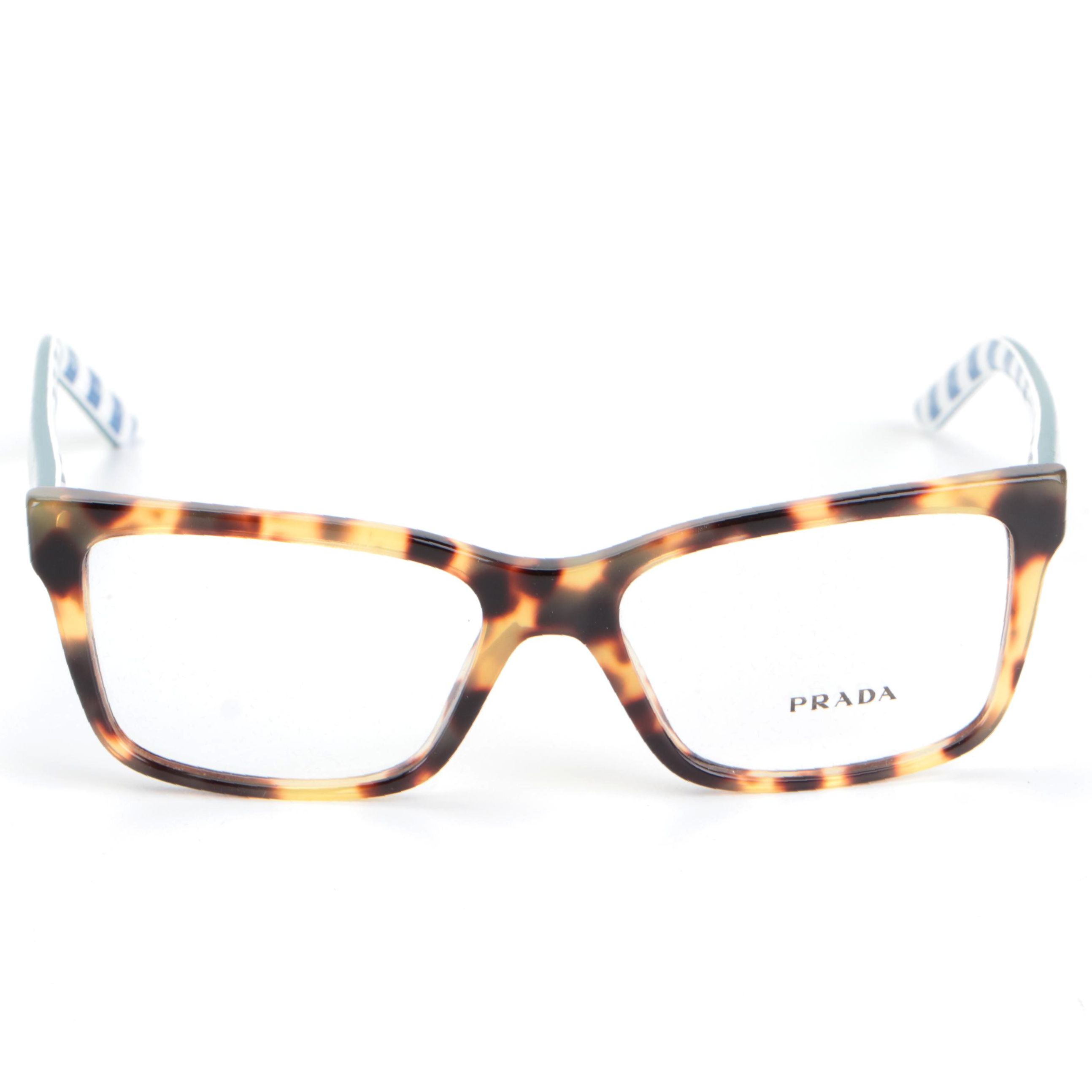 Prada VPR 17V Rectangular Eyeglasses with Case and Box