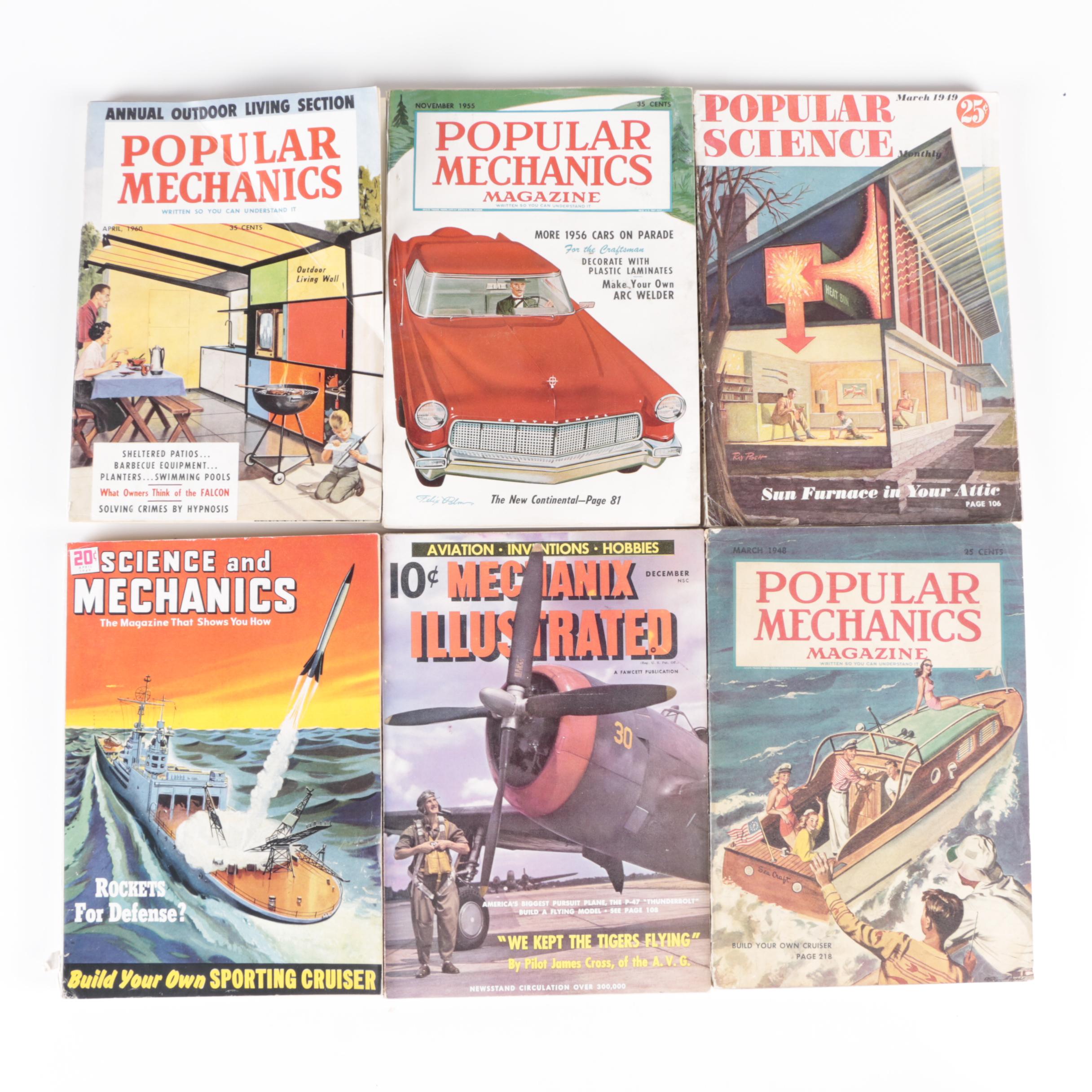 "Popular Mechanics", "Popular Science" and Other Magazines, 1940s and 1950s