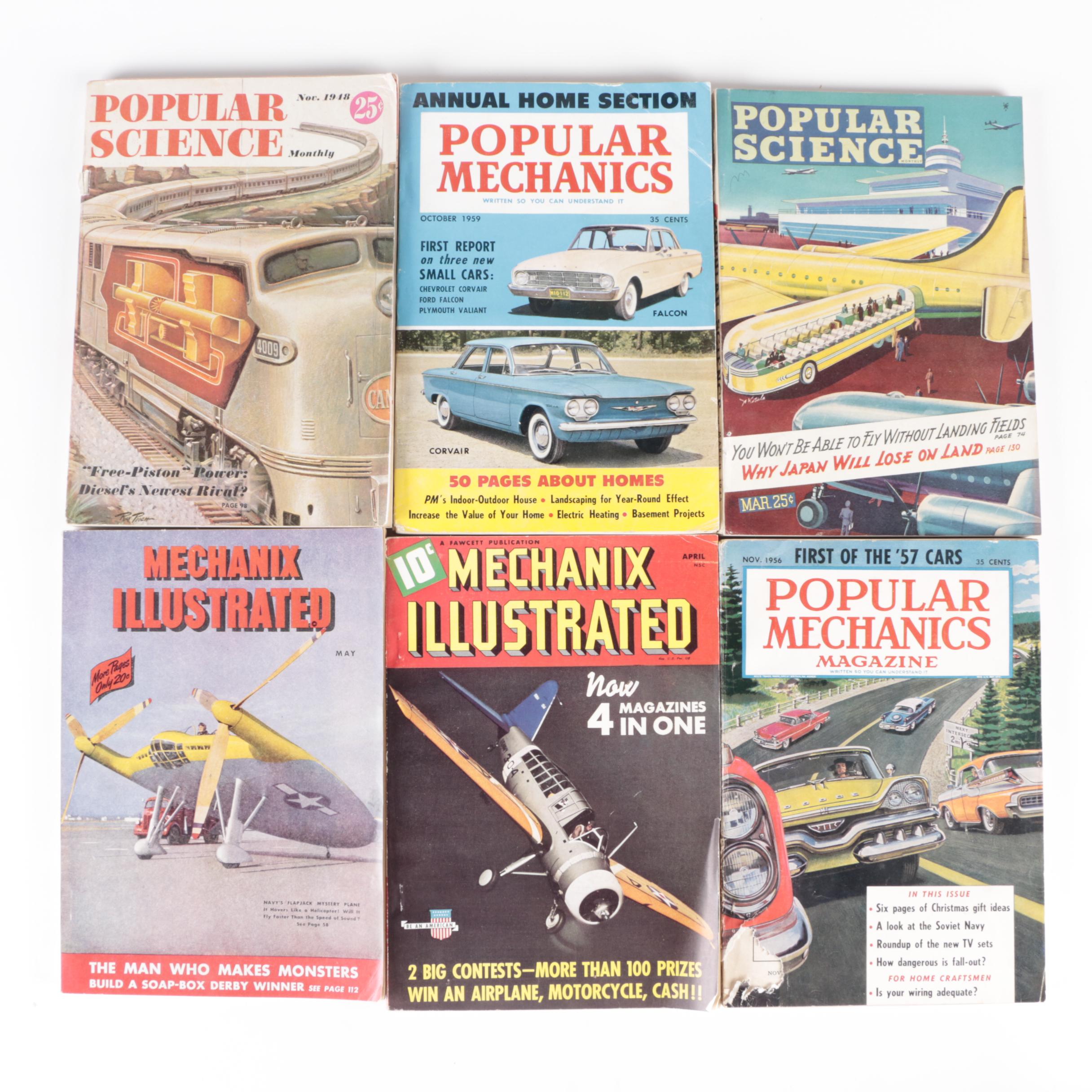 "Popular Mechanics", "Popular Science" and Other Magazines, 1940s and 1950s